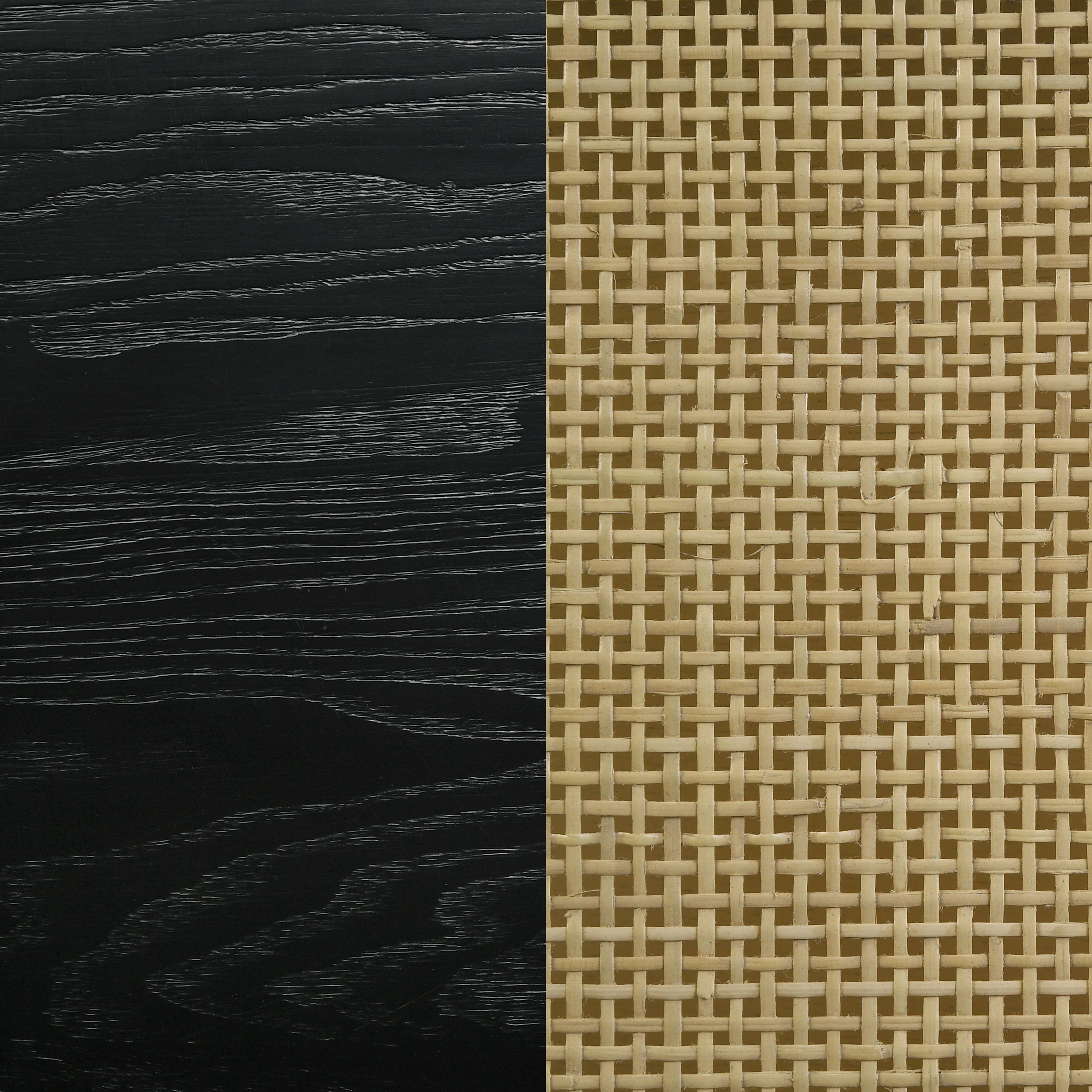 Arini Cane Weave Full Length Standing Floor Mirror in Black - Image 13