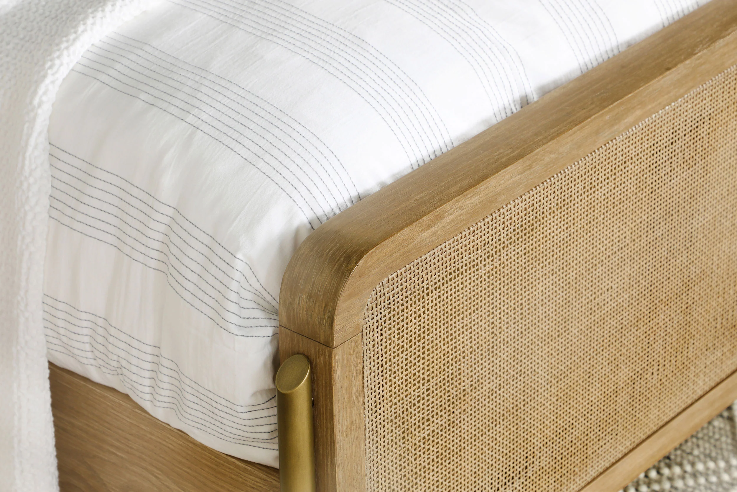 Arini Rattan Queen Panel Bed - Sand Wash - Image 10