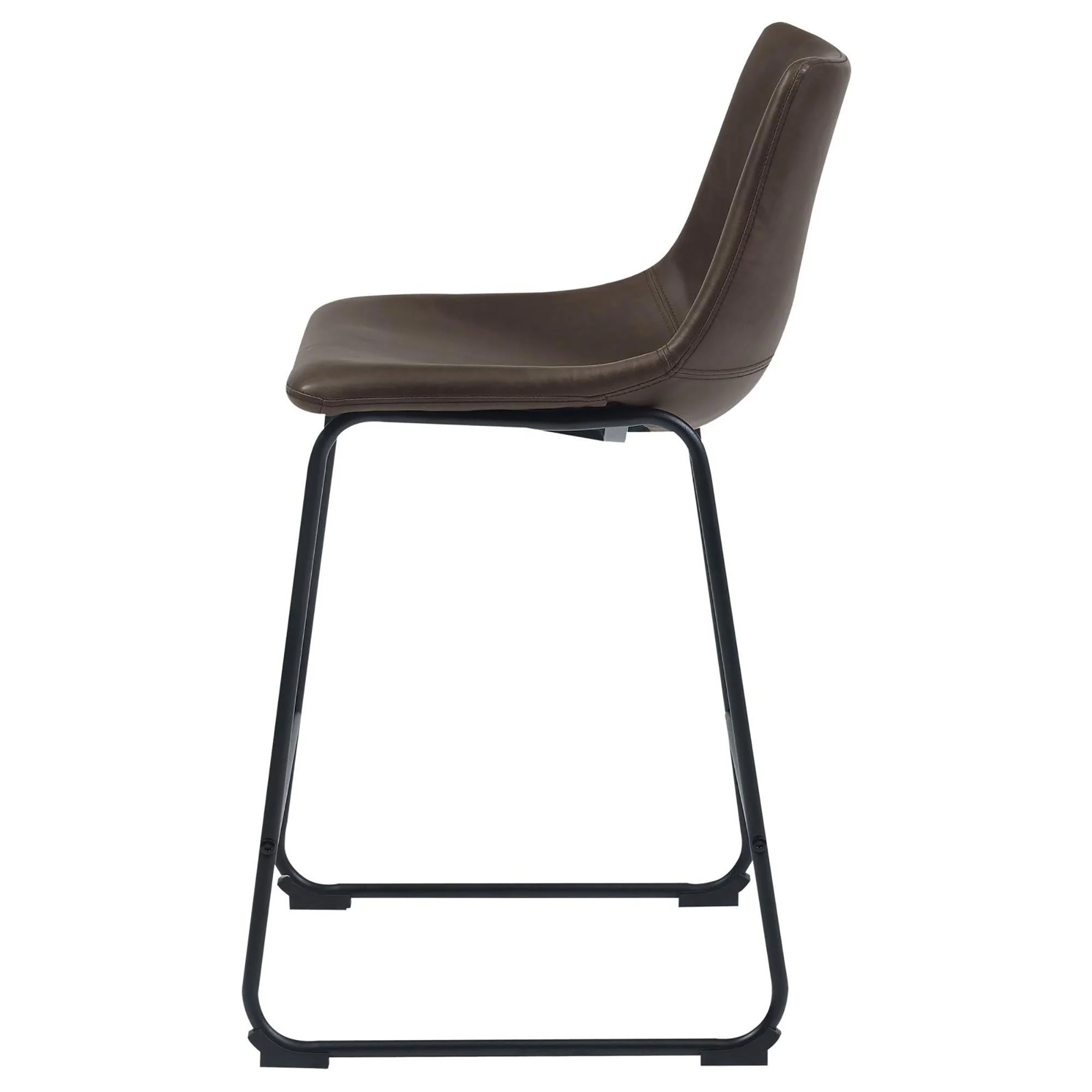 Armless Counter Height Stools (Set of 2) - Brown - Image 2