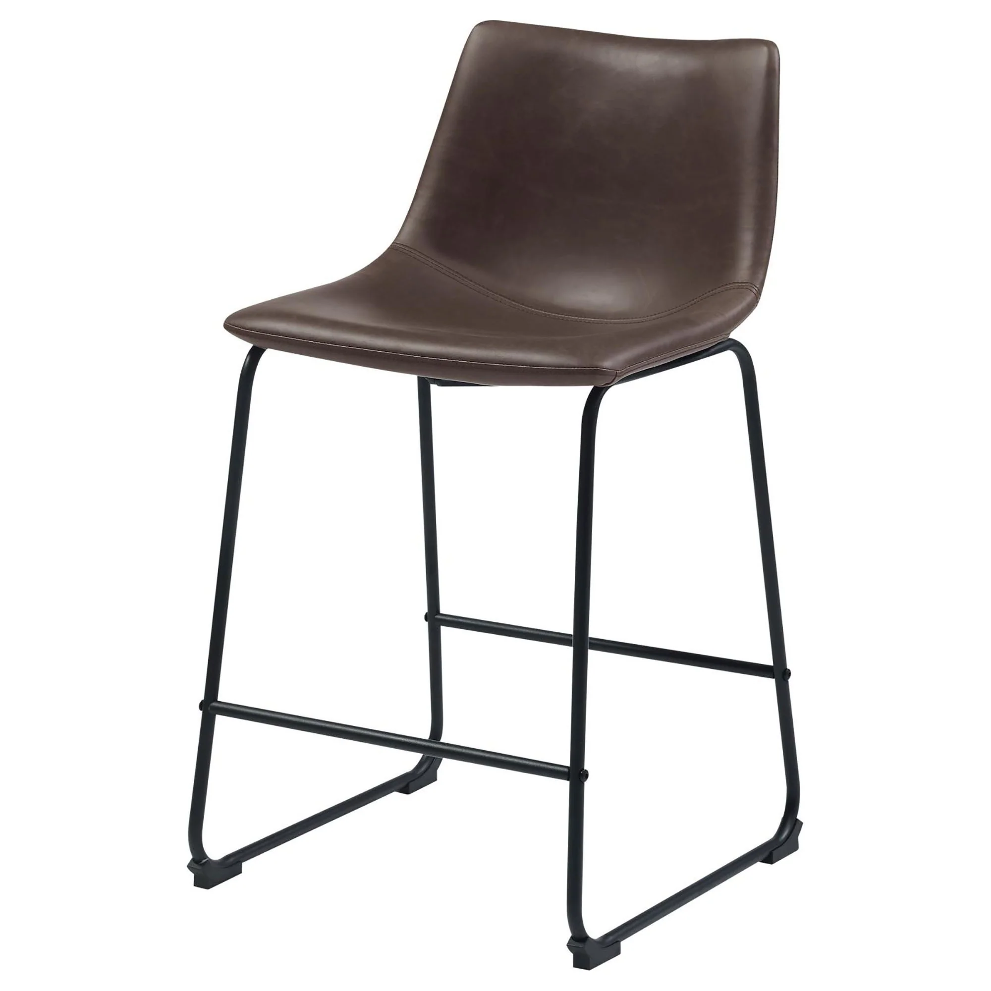 Armless Counter Height Stools (Set of 2) - Brown - Image 6