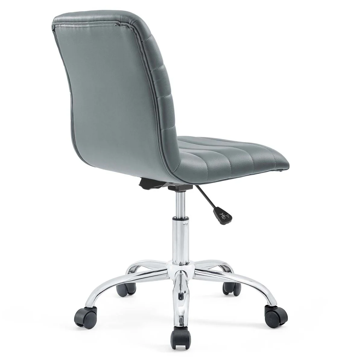 Armless Mid Back Vinyl Office Chair for Home and Commercial Use - Ergonomic Seating - Image 13