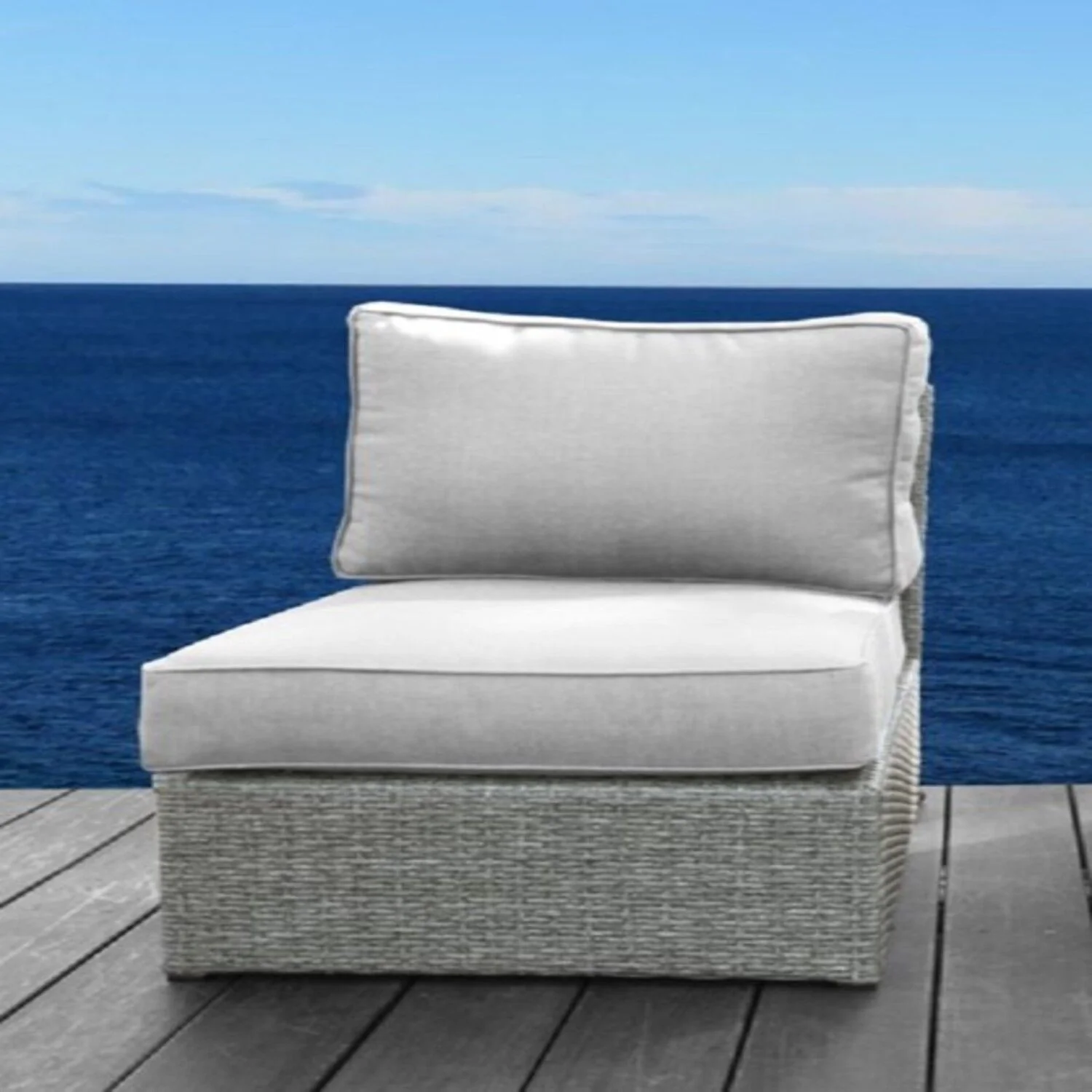 Armless Patio Chair With Cushions - Image 15