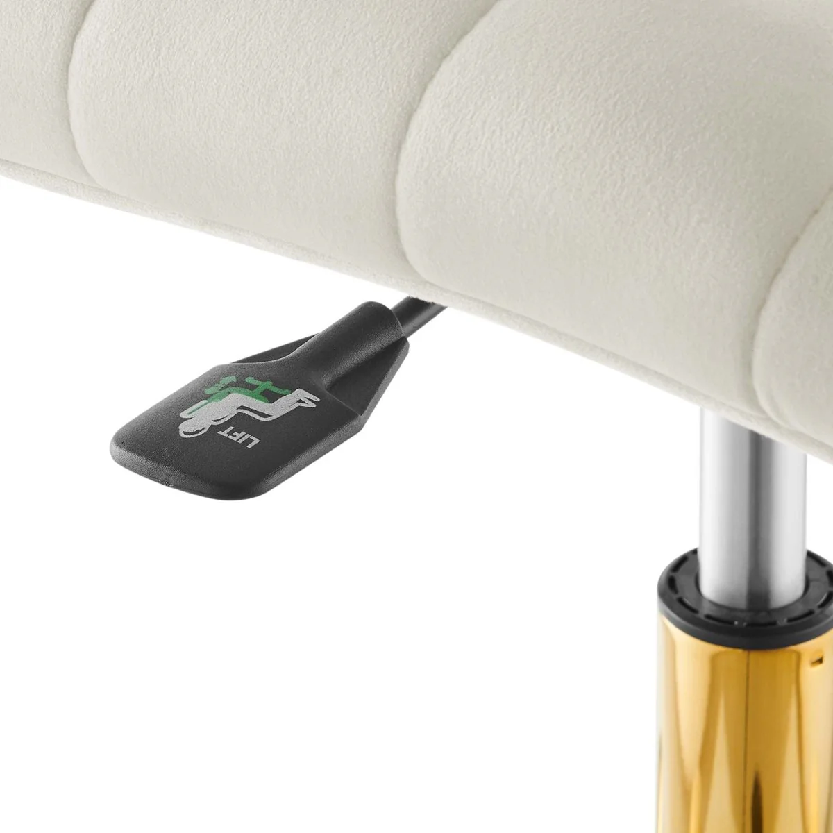 Armless Velvet Office Chair – Channel Tufted Accent Desk Seating for Home & Office - Image 7