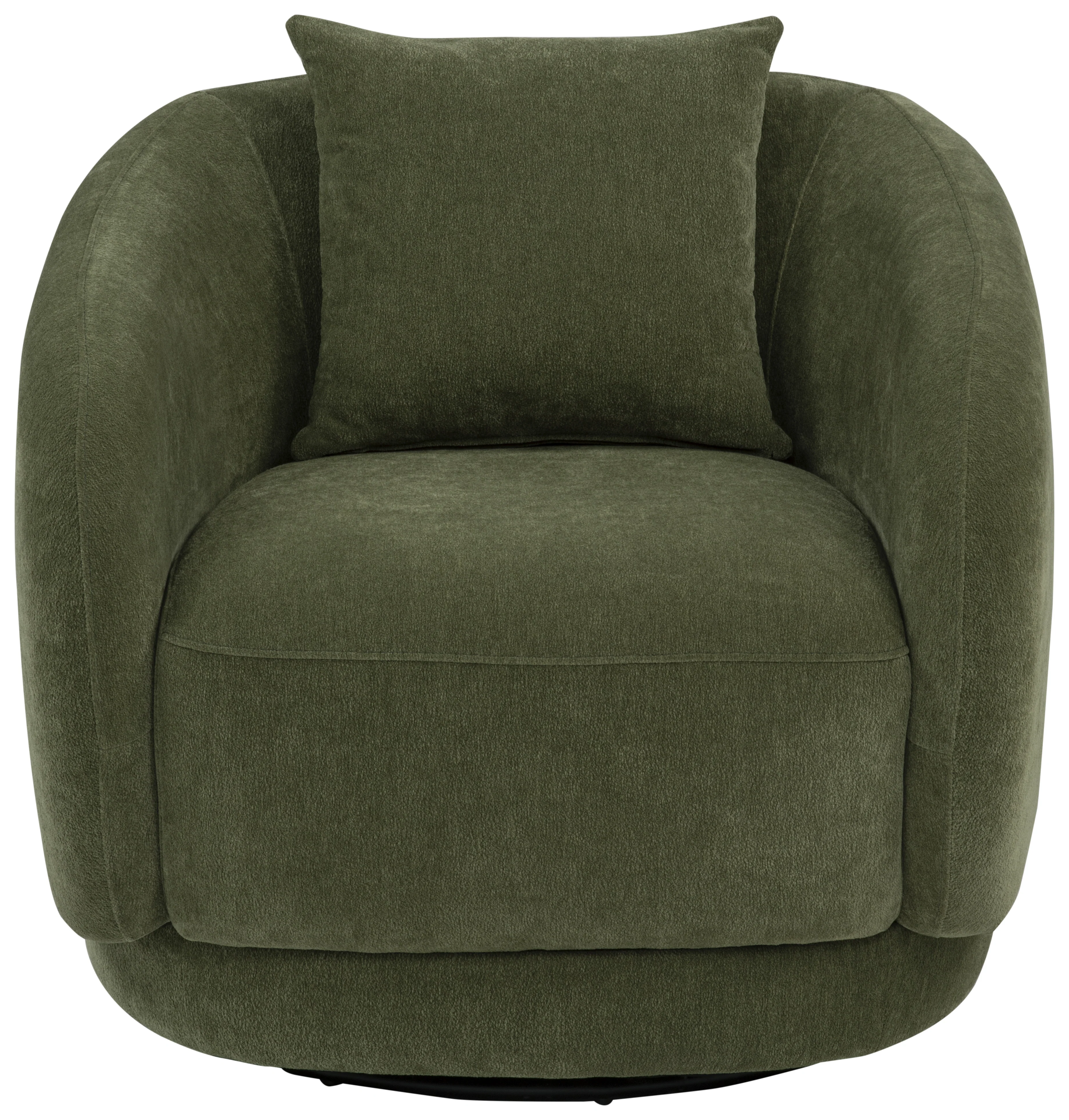 Arnaud Green Chenille Upholstered Swivel Accent Chair - Image 2