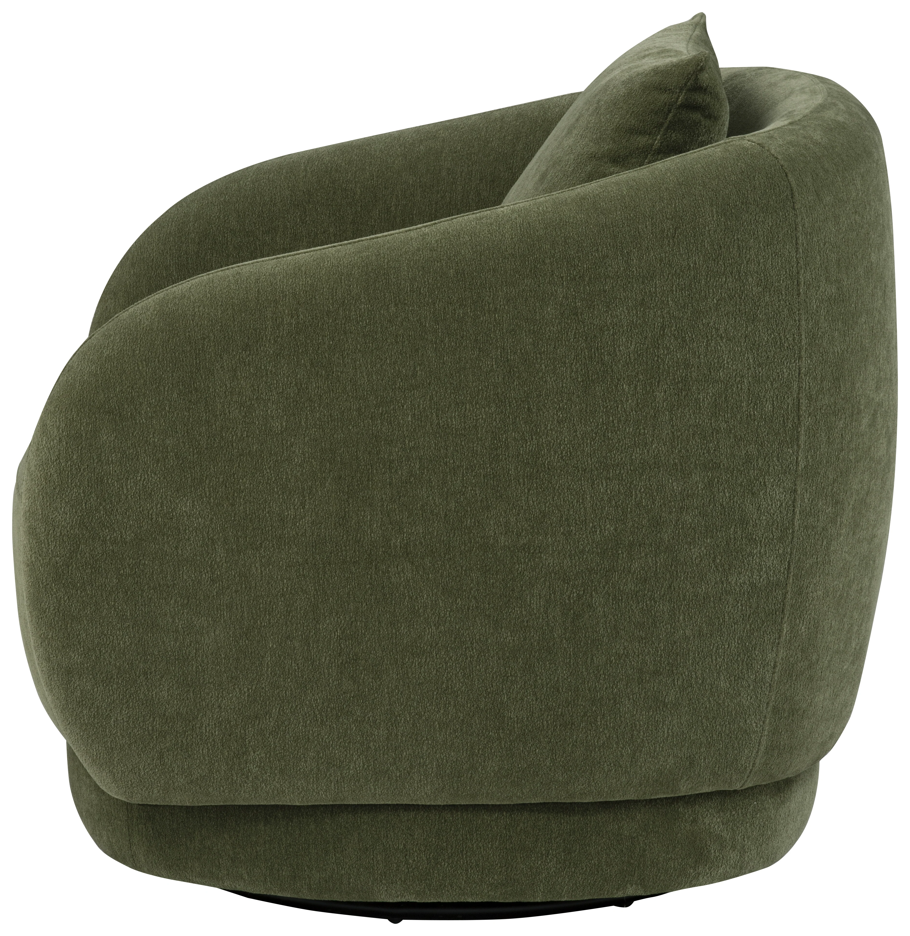 Arnaud Green Chenille Upholstered Swivel Accent Chair - Image 4