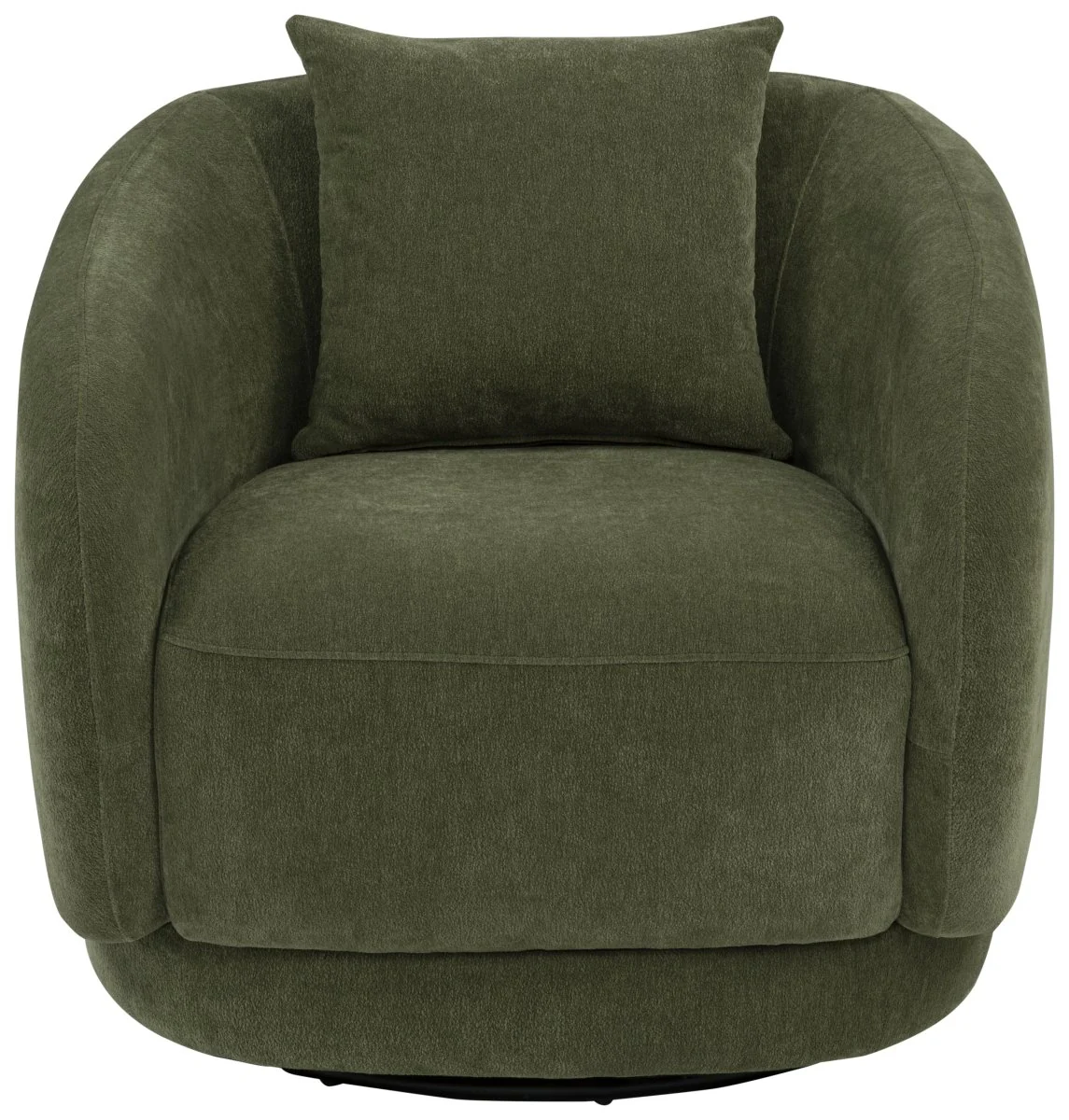 Arnaud Green Chenille Upholstered Swivel Accent Chair - Image 2