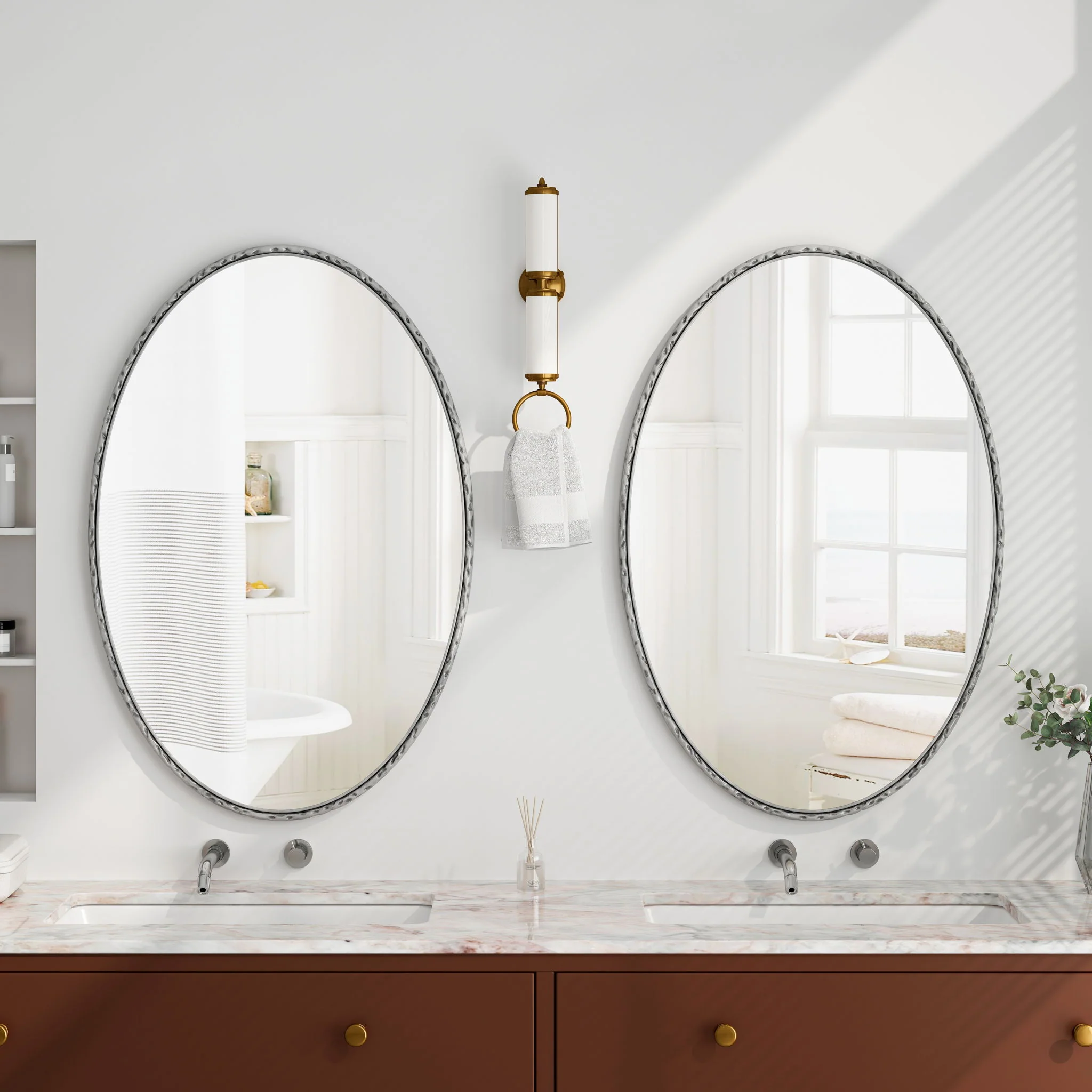 Art Oval Retro Mirror, Wall Hanging - Image 7