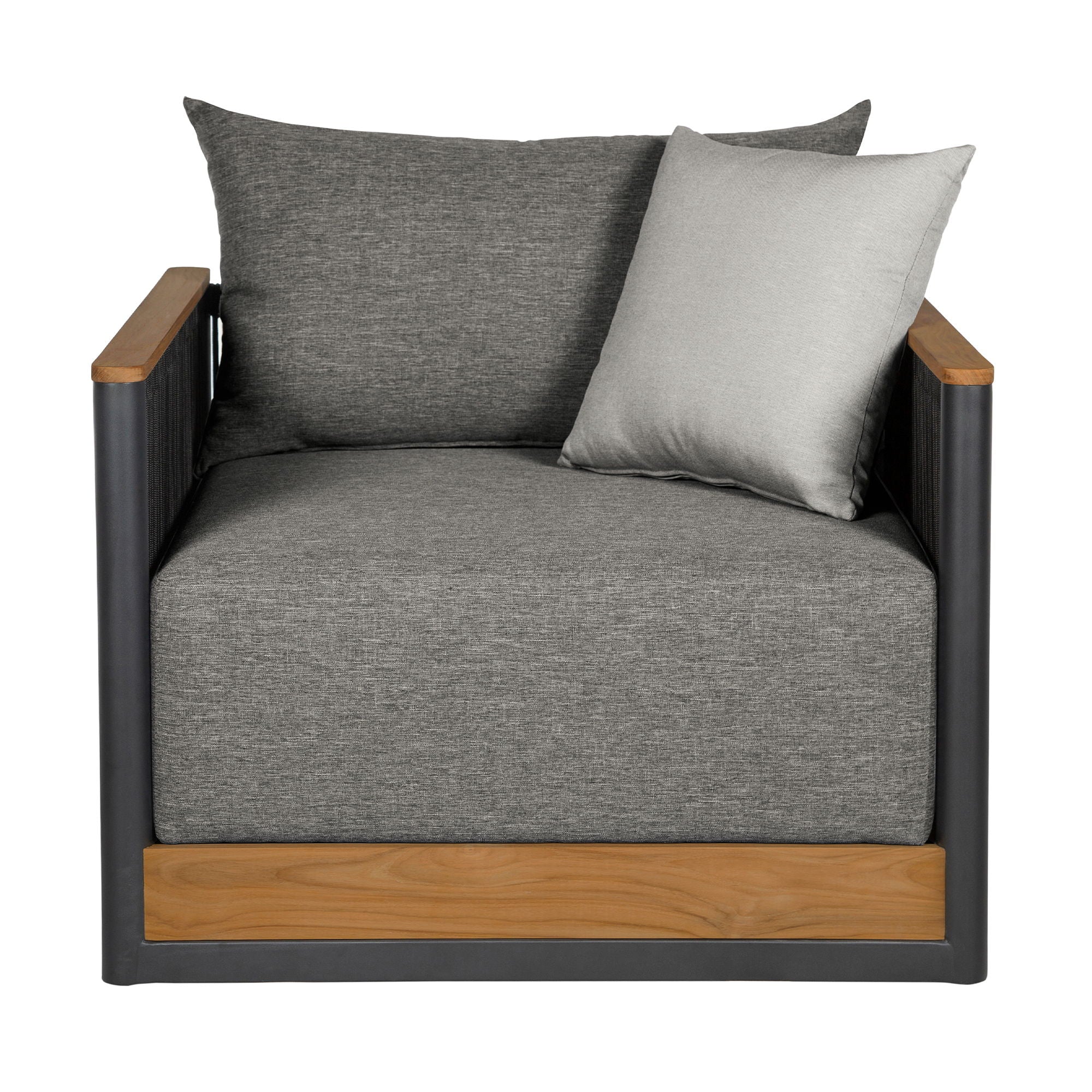 Artesia - Outdoor Patio Chair - Black / Dark Gray - Image 2