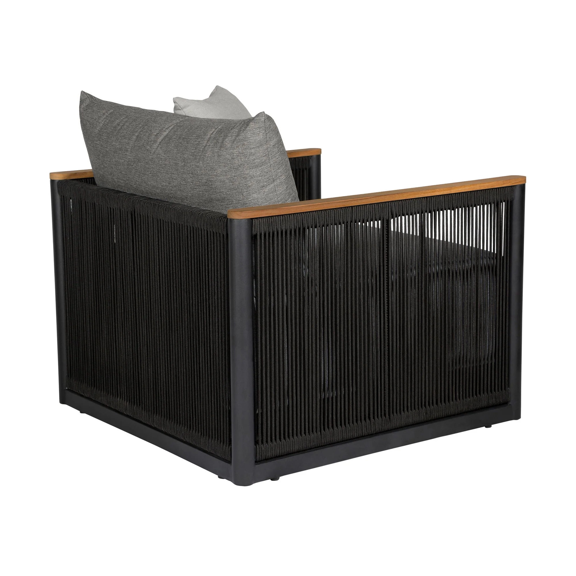 Artesia - Outdoor Patio Chair - Black / Dark Gray - Image 4