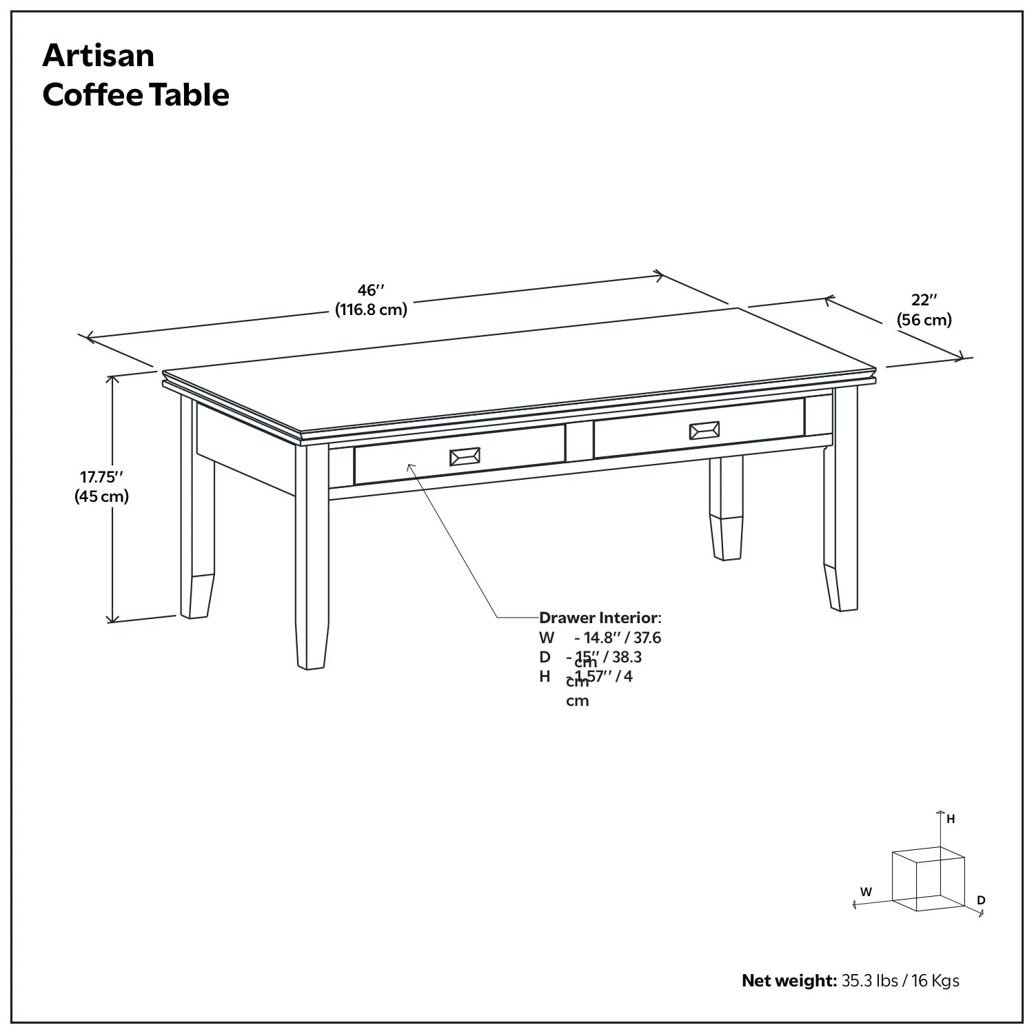 Artisan - Coffee Table - Russet Brown - Image 2