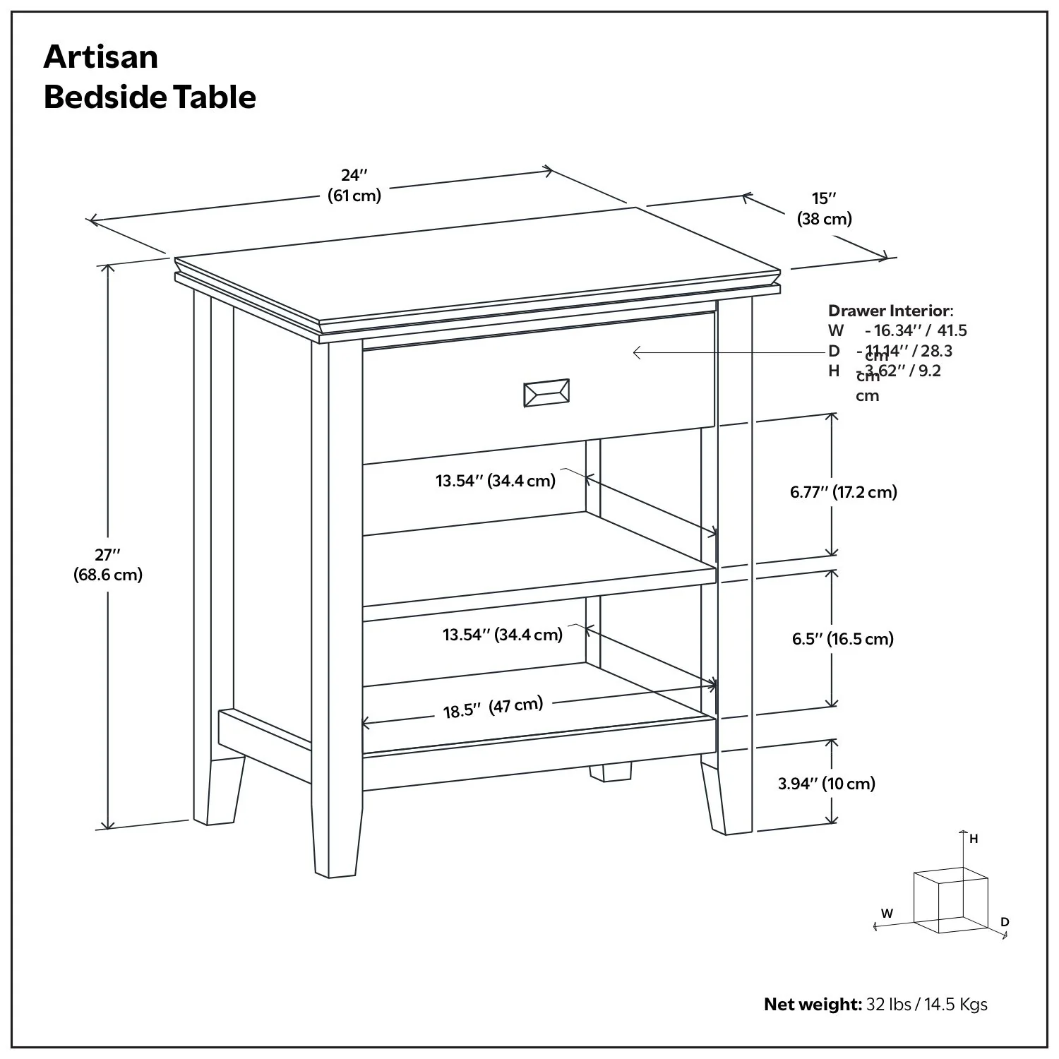Artisan - Handcrafted Bedside Table - Image 25