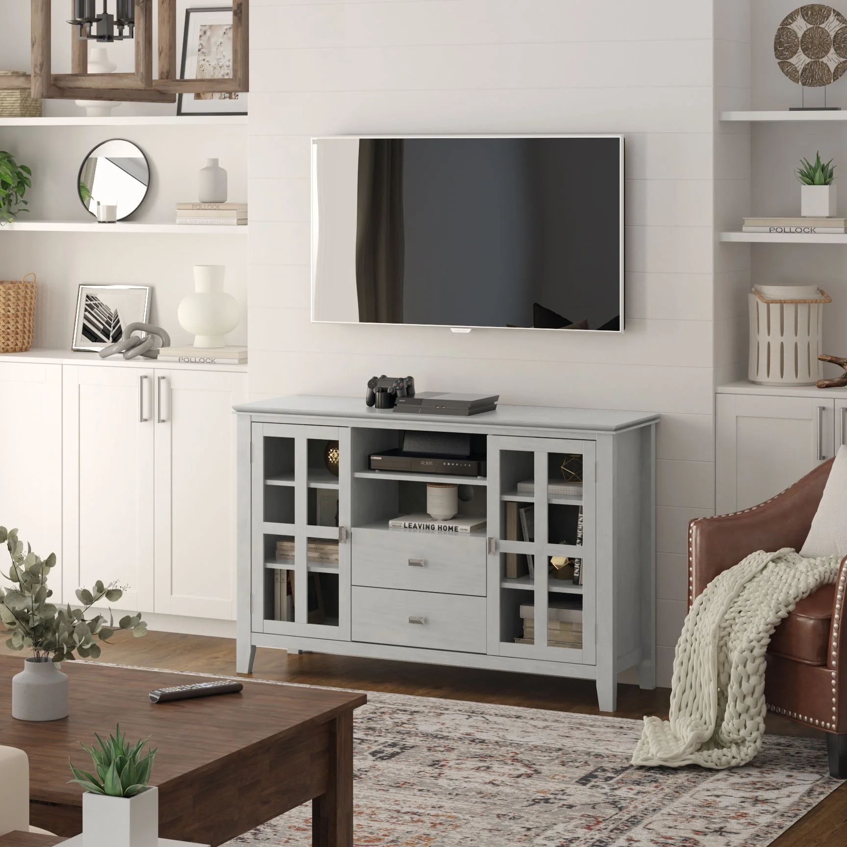 Artisan - Handcrafted, Tall TV Media Stand - Image 20