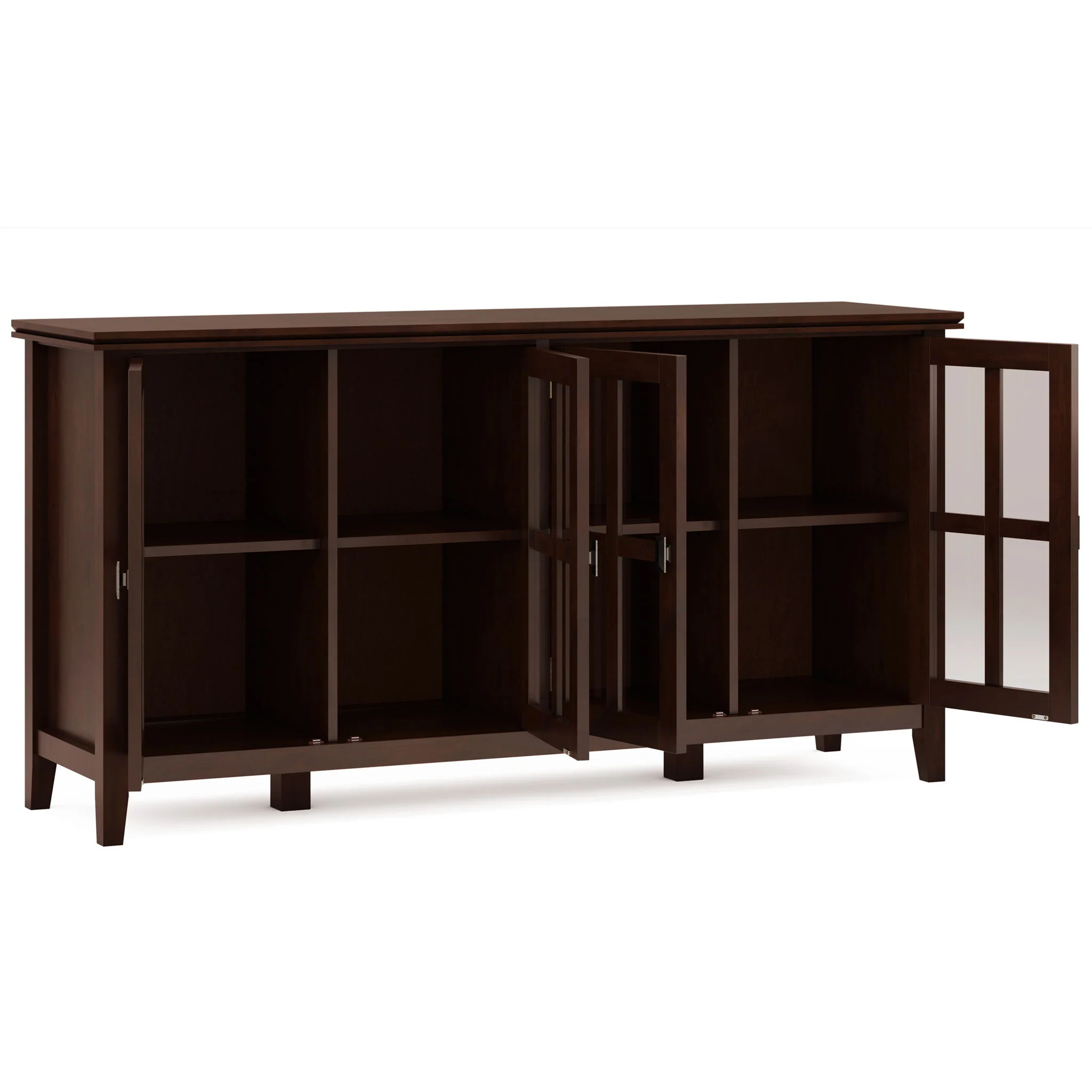 Artisan - Handcrafted Wide 4 Door Storage Cabinet - Image 4