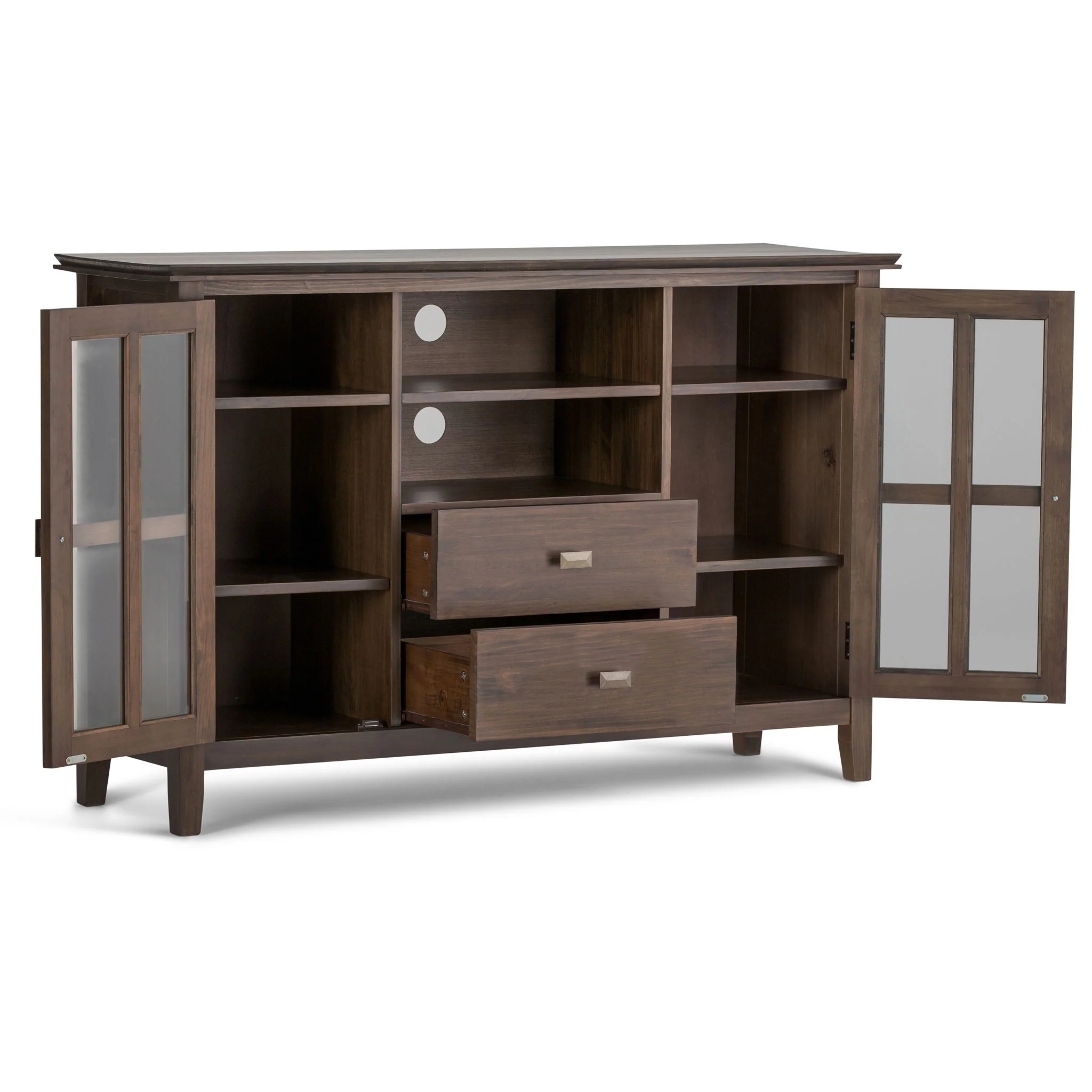 Artisan - Tall TV Media Stand - Natural Aged Brown - Image 4