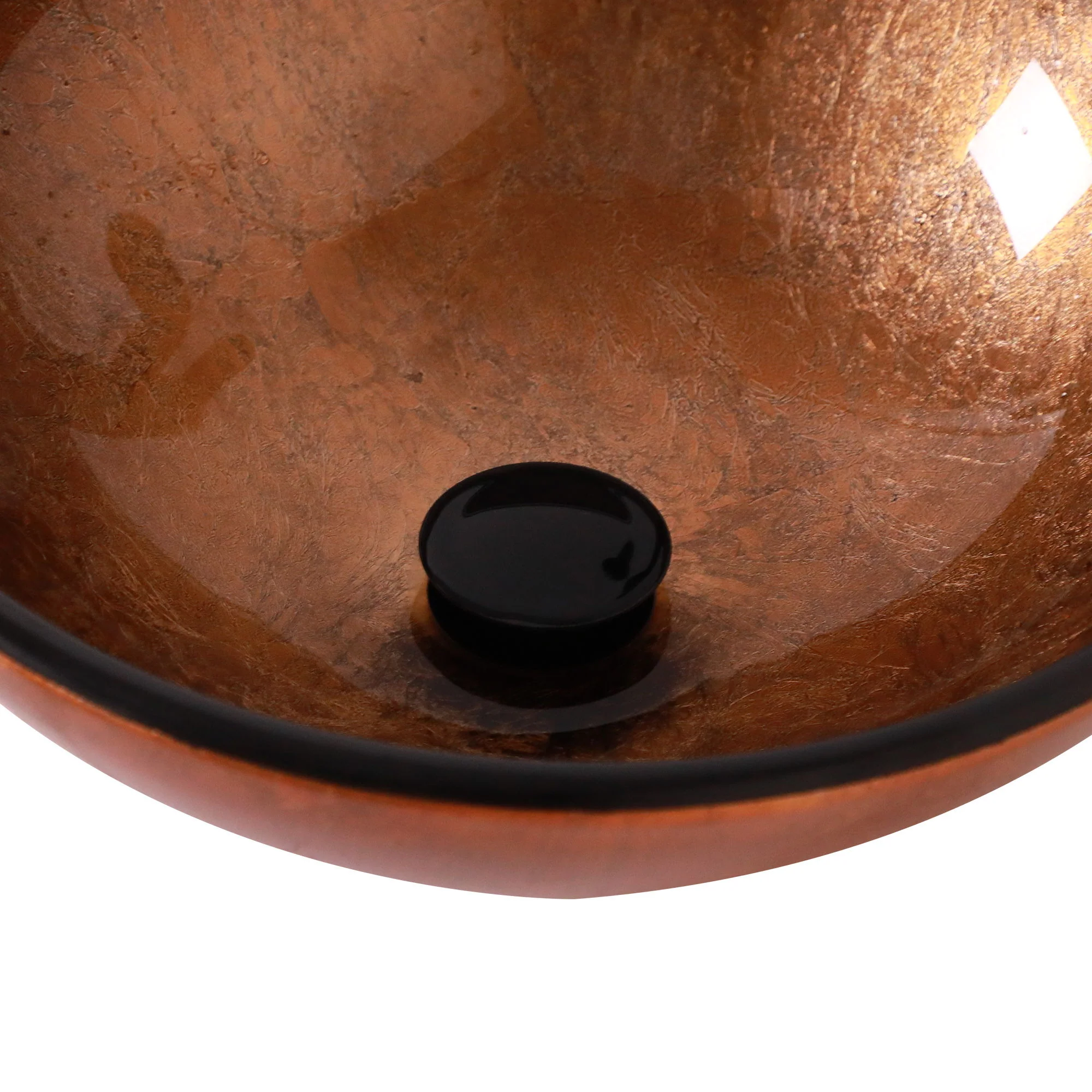 Artistic Tempered Glass Vessel Sink With Pop Up Drain - Image 11