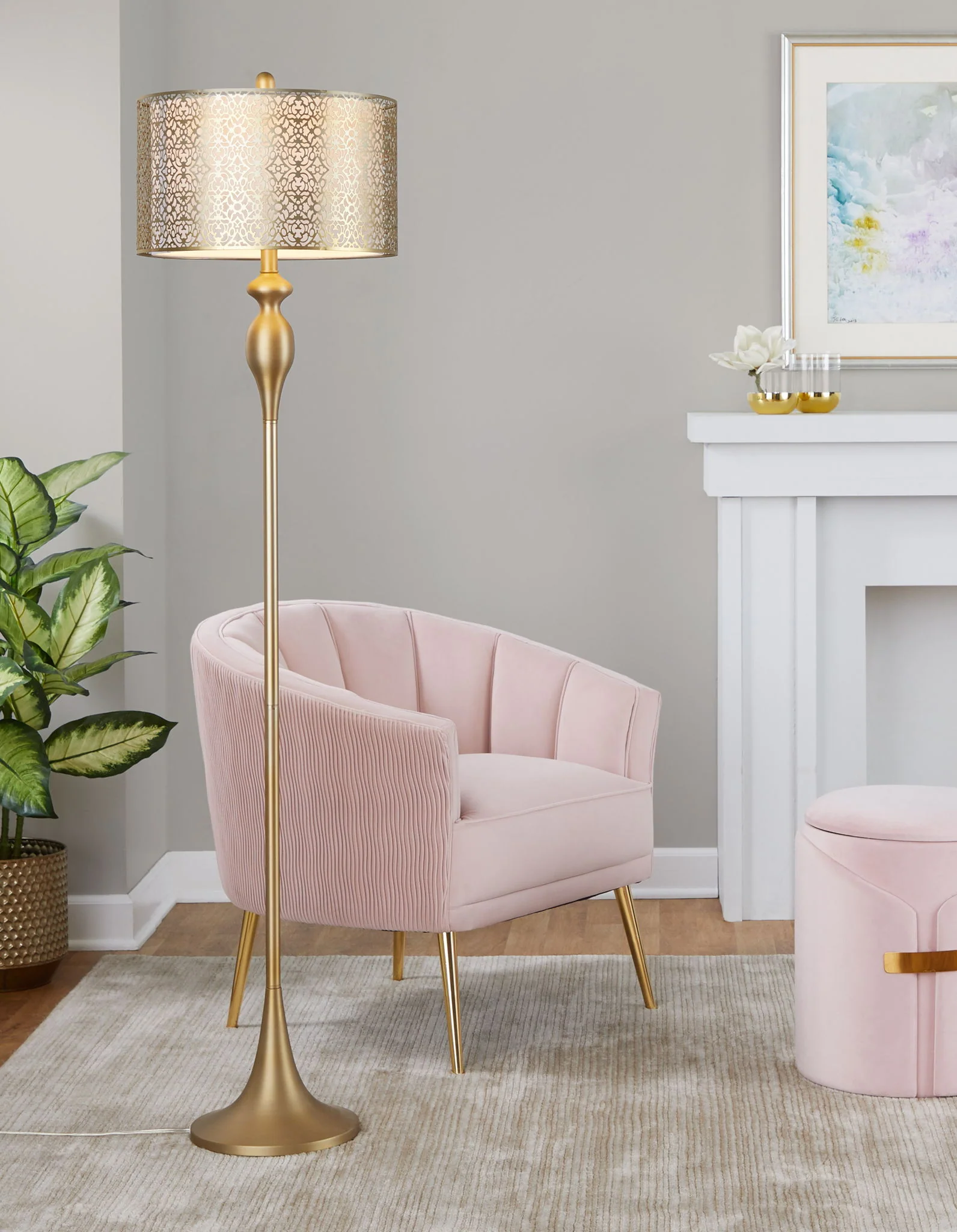 Ashland - Contemporary Floor Lamp Laser Cut - Image 4