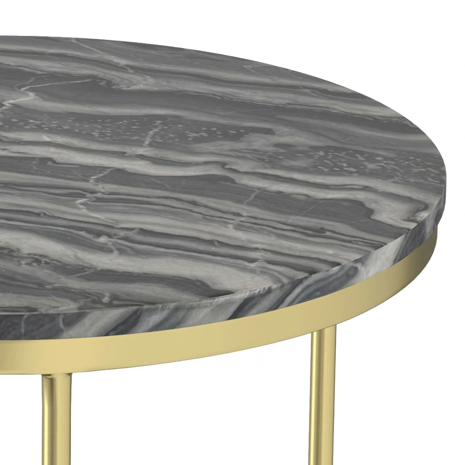Ashley - 2 Piece Nesting Table - Gold - Image 2