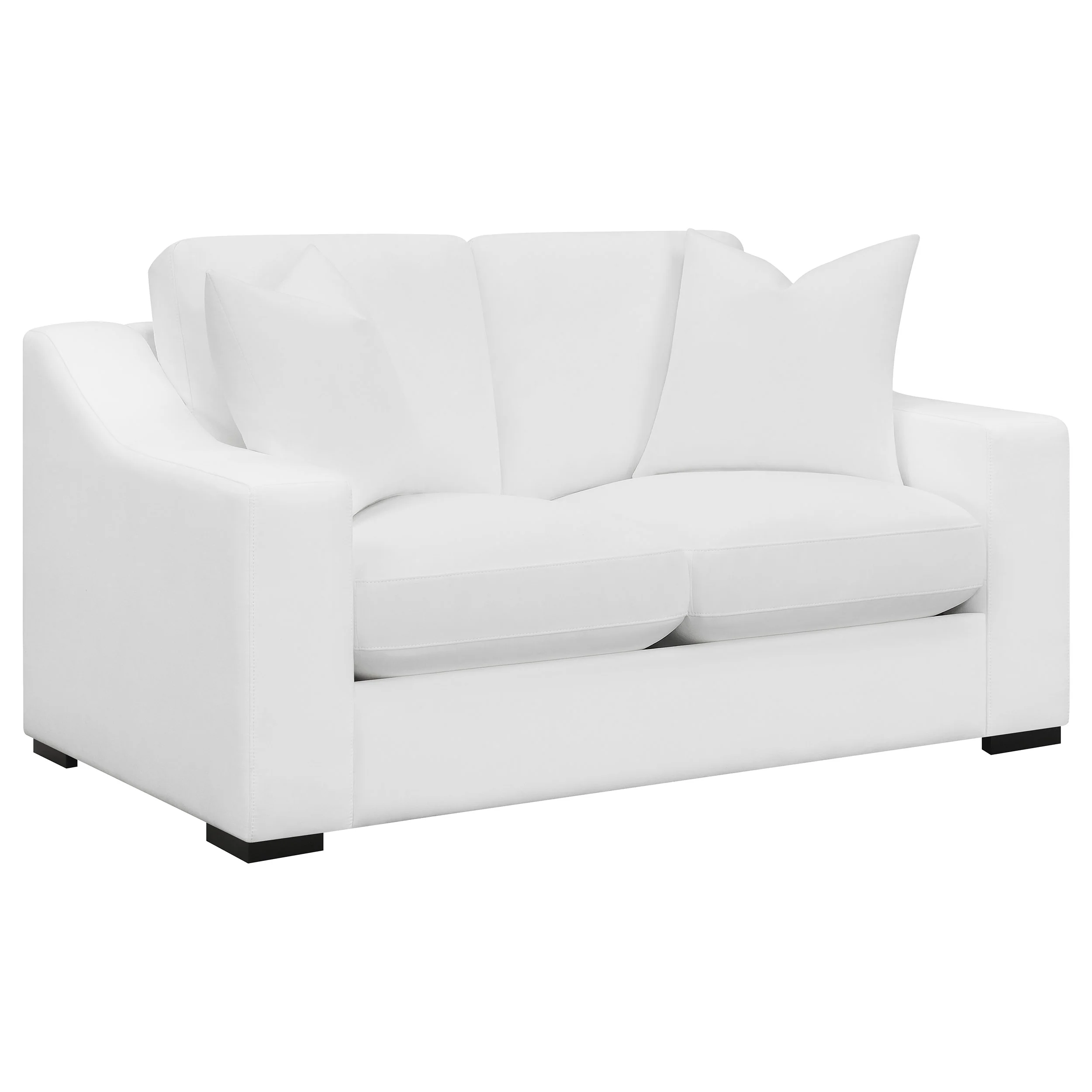 Ashlyn 2-Piece Upholstered Sofa Set - White - Image 9