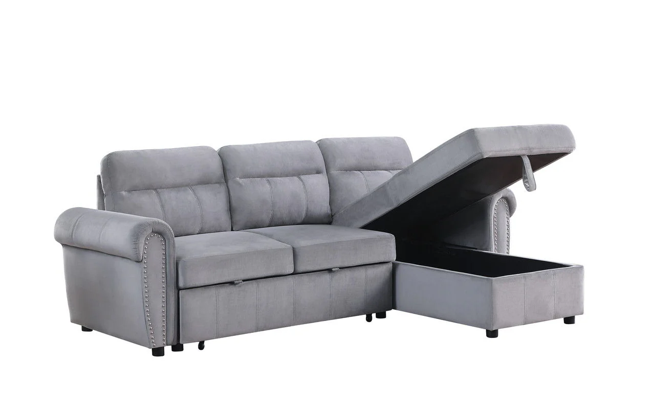 Ashton - Reversible Sleeper Sectional Sofa Chaise - Image 4