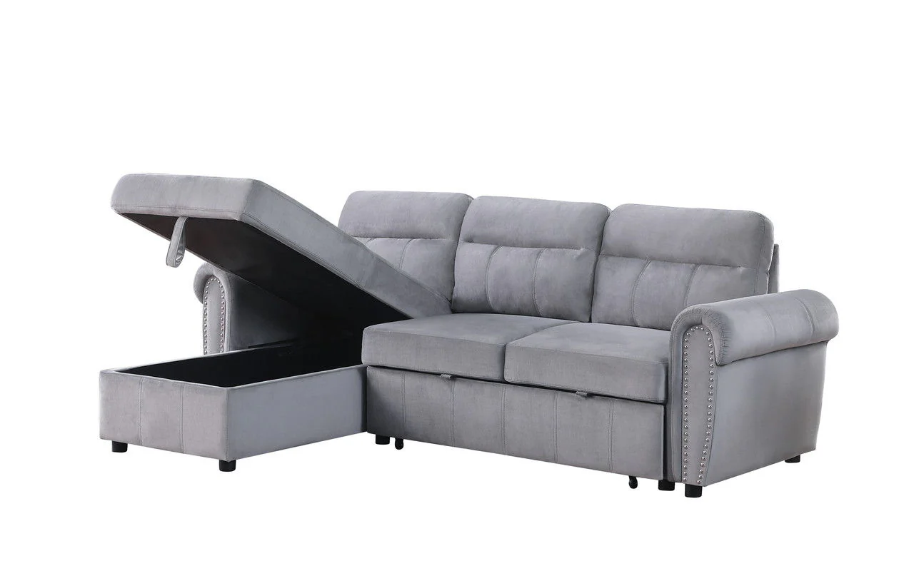 Ashton - Reversible Sleeper Sectional Sofa Chaise - Image 7