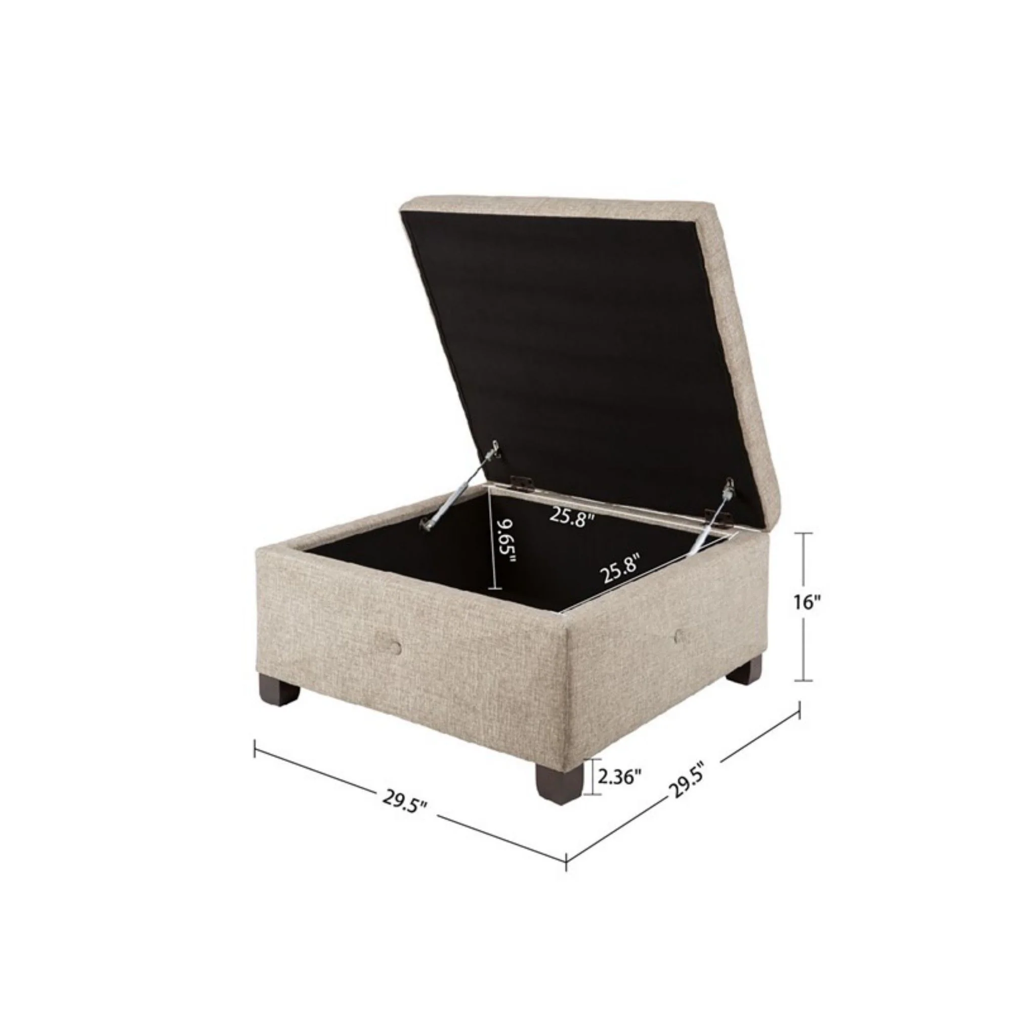 Aspen - Ottoman Soft Close Storage - Image 17