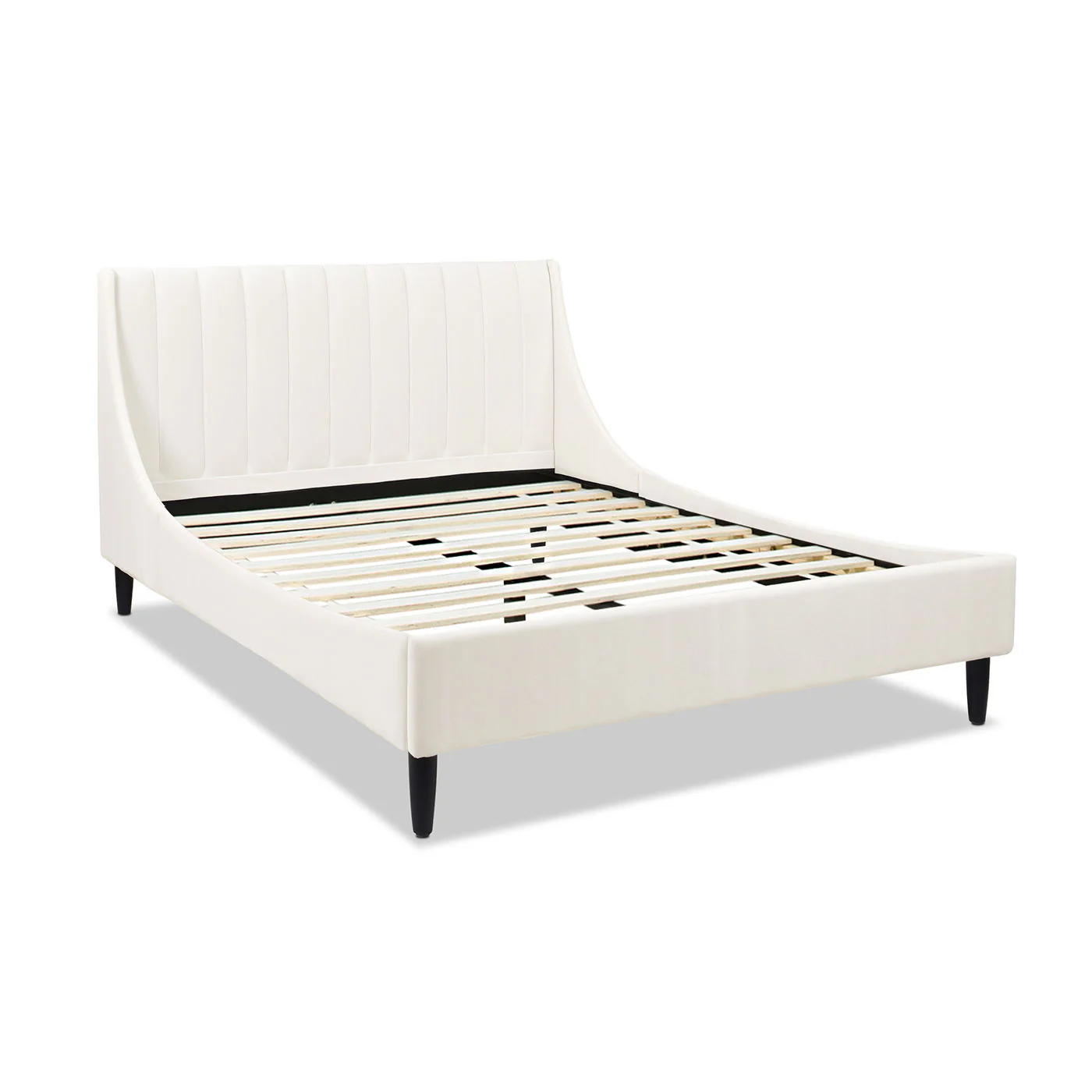 Aspen - Vertical Tufted Modern Headboard Platform Bed Set - Image 102