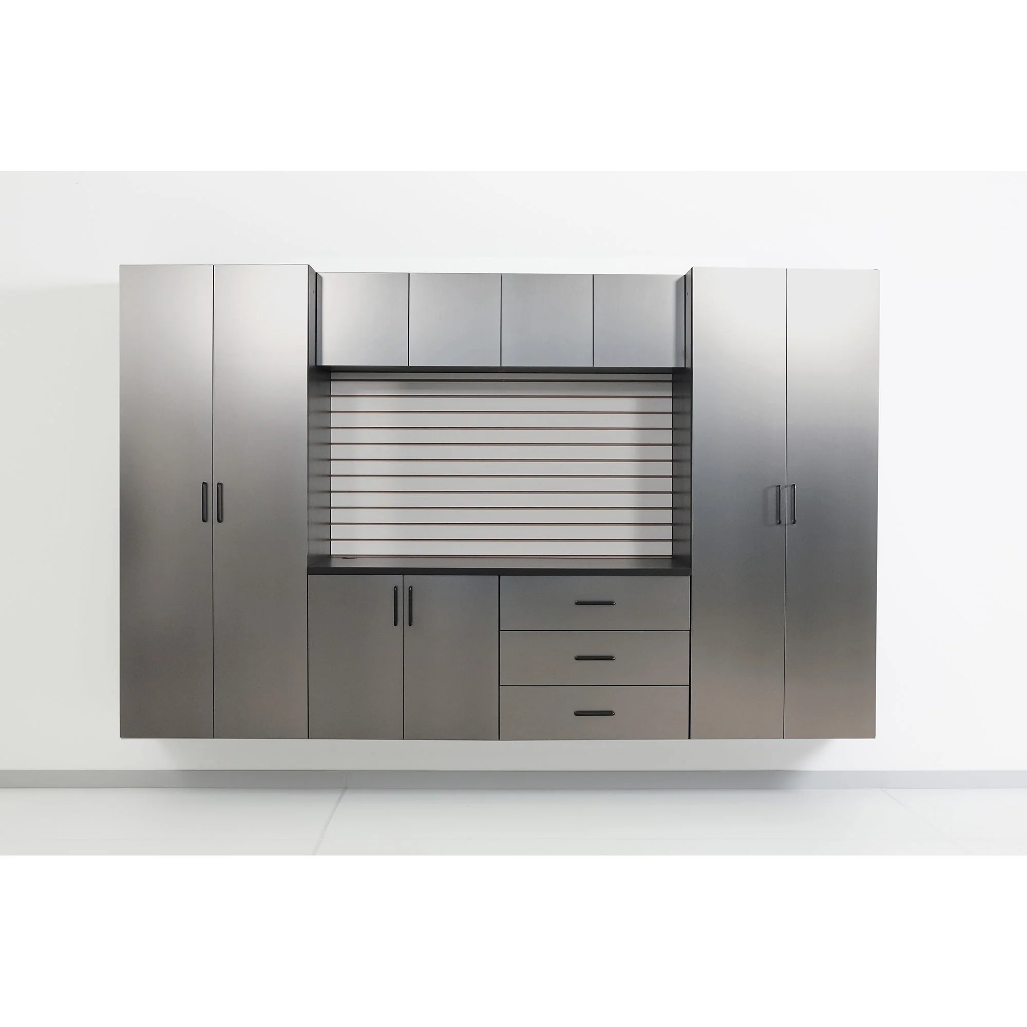 Astro Series - Wall Mounted Base Door Storage Cabinet - Metallic Gray - Image 8