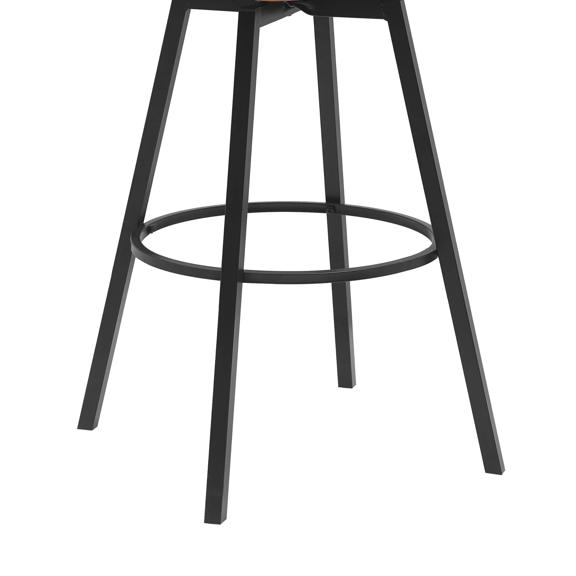 Athena - Swivel Walnut Metal Stool - Image 9