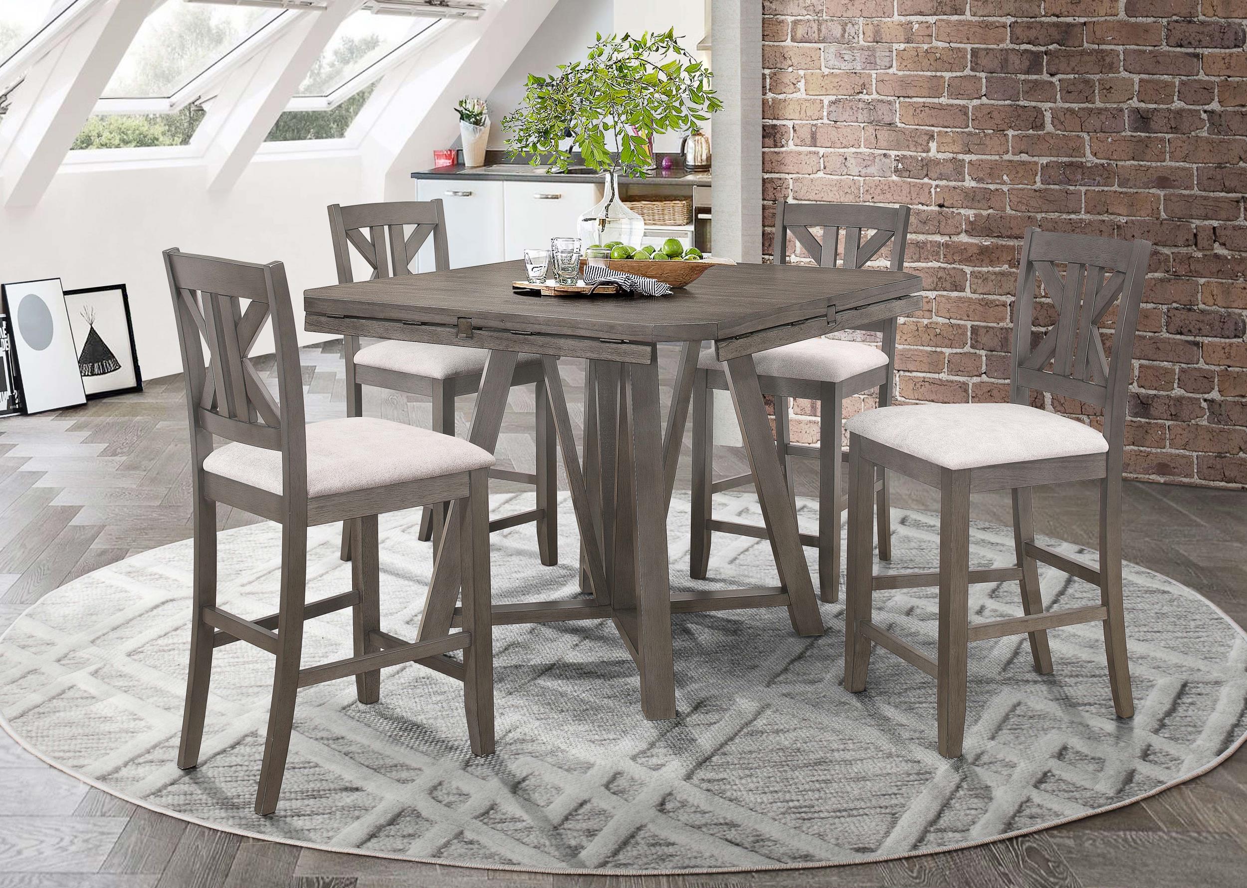 Athens Wood Counter Chair with Cushion - Barn Grey (Set of 2) - Image 15