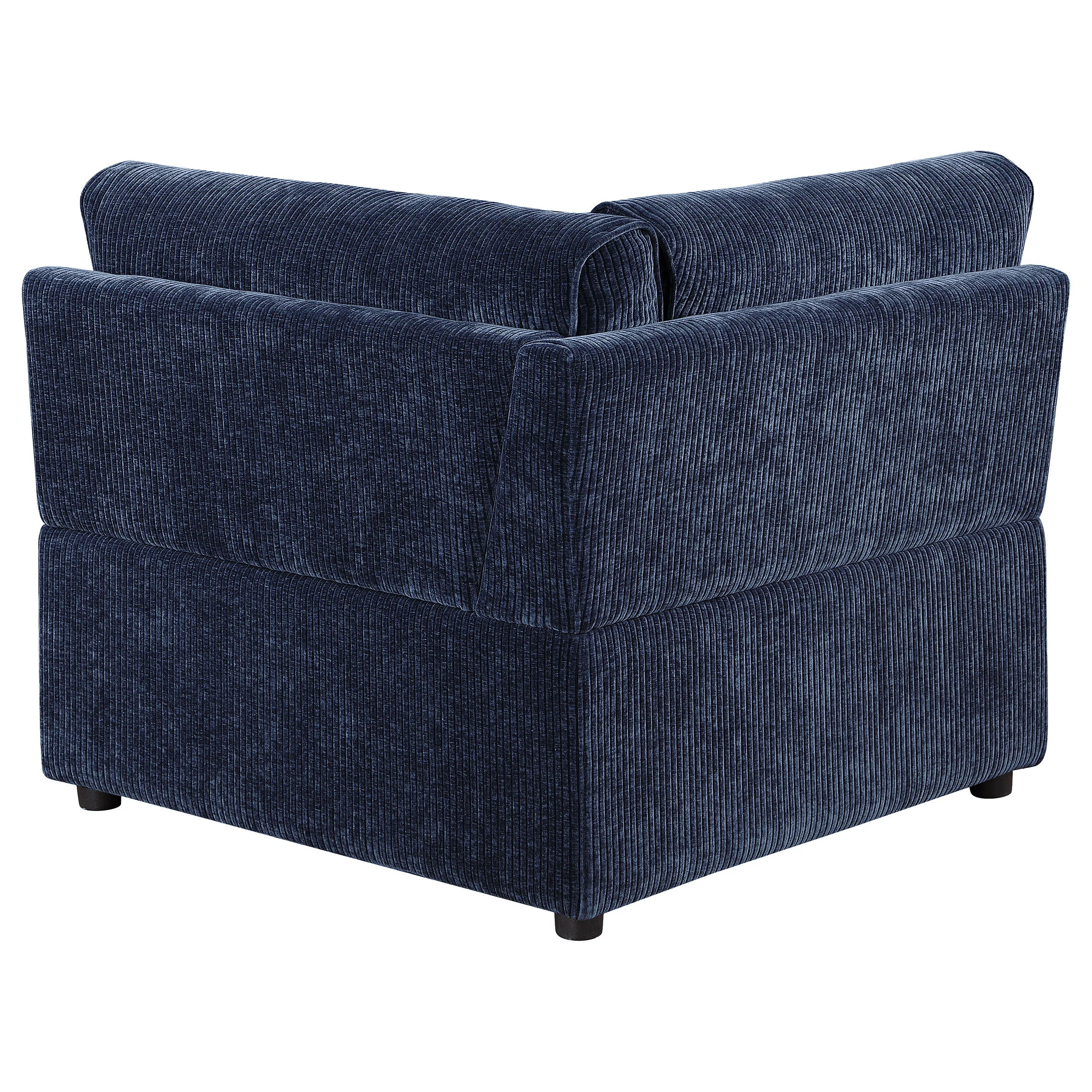 Atlantic Corduroy Upholstered Corner Chair in Blue - Image 4