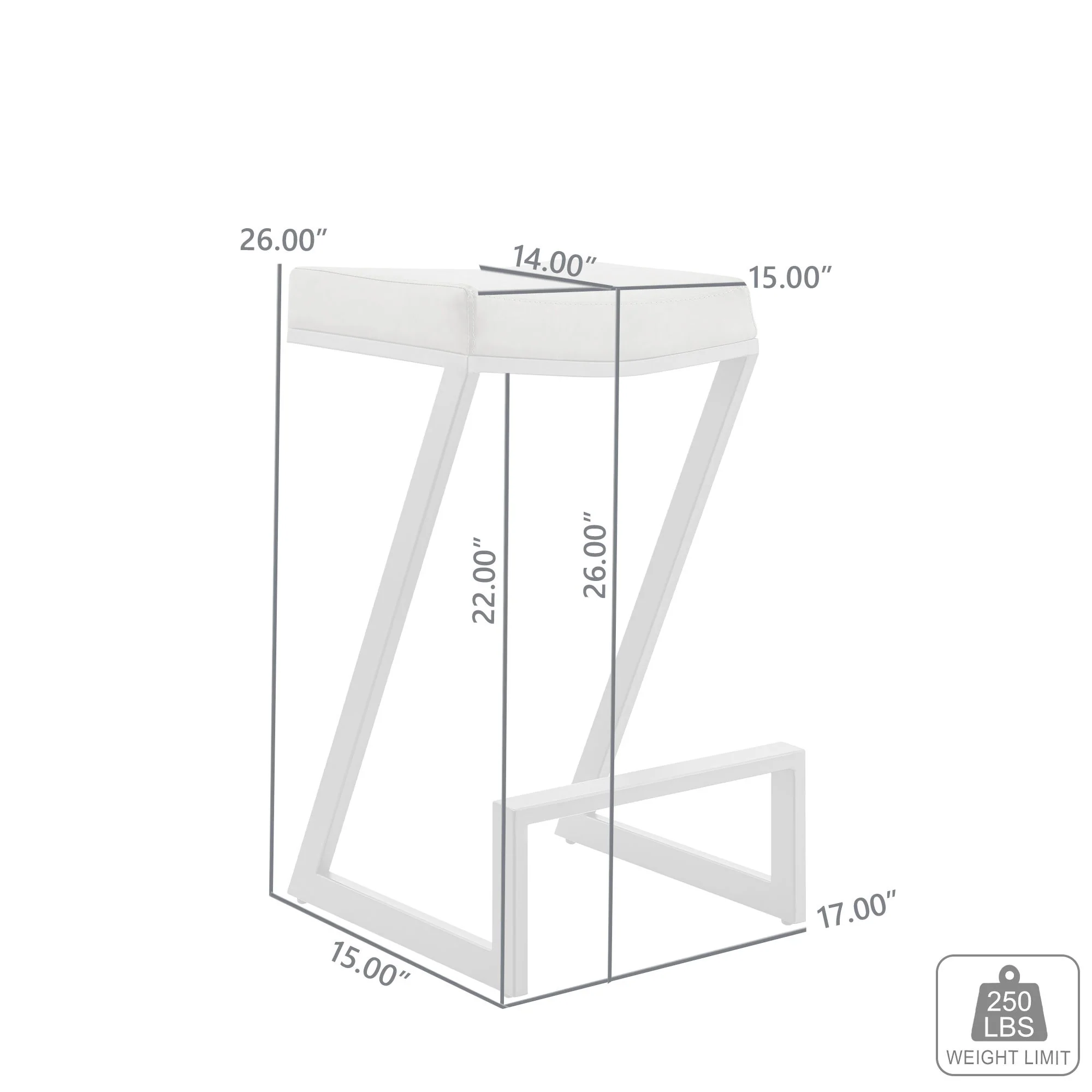 Atlantis - Backless Bar Stool - Image 8