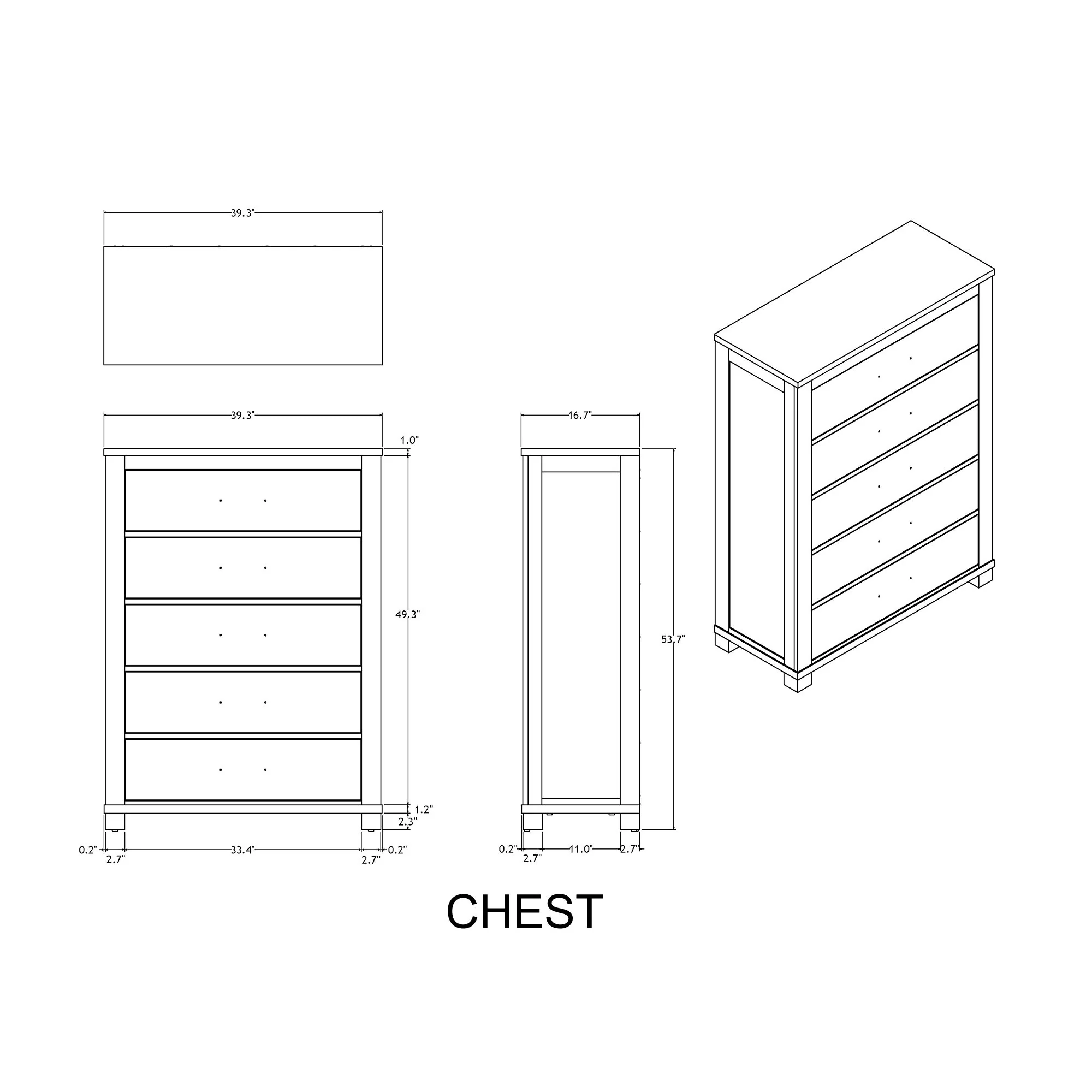 Augusta - Chest - Beige Brown - Image 5