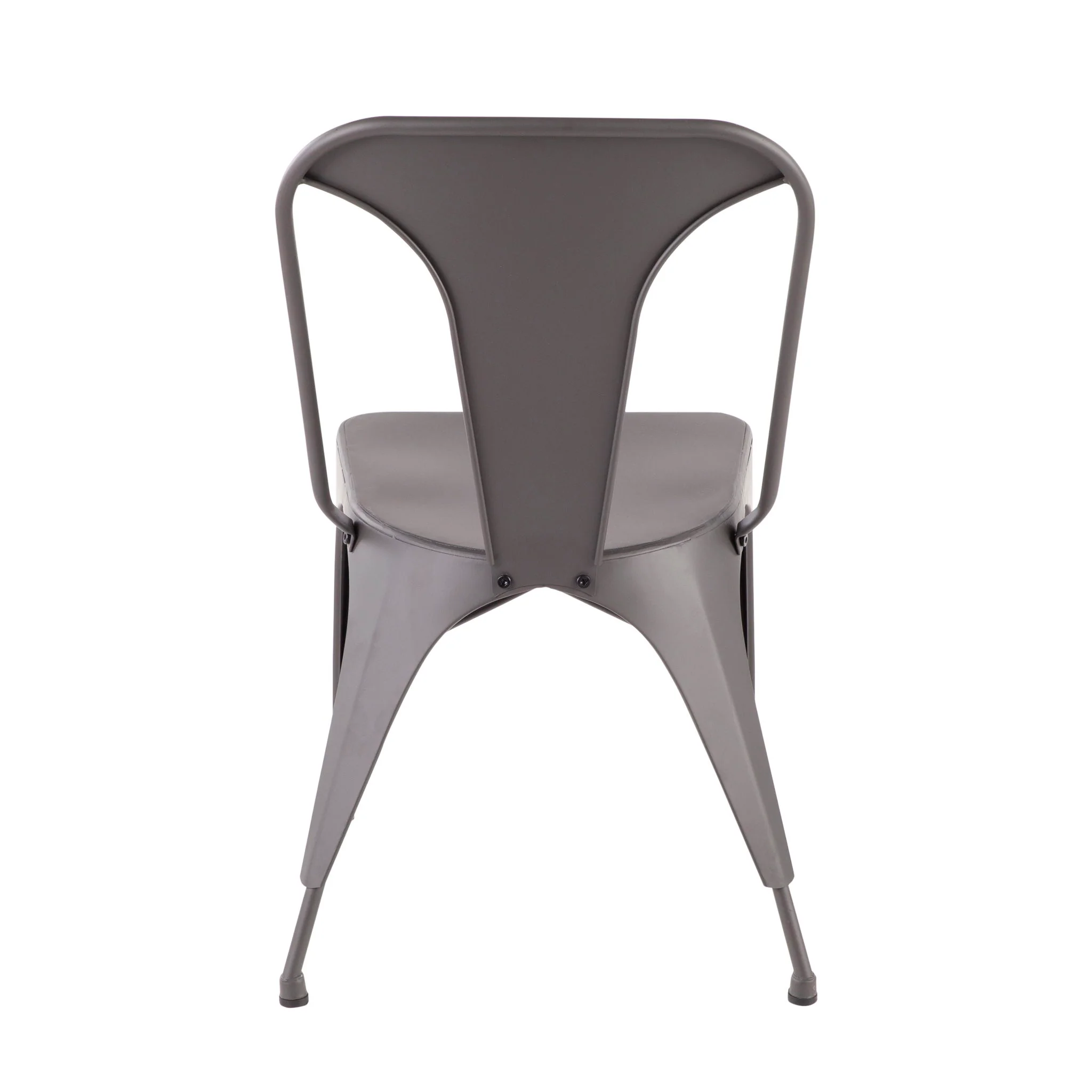 Austin - Industrial Dining Chair (Set of 2) - Matte Gray - Image 4
