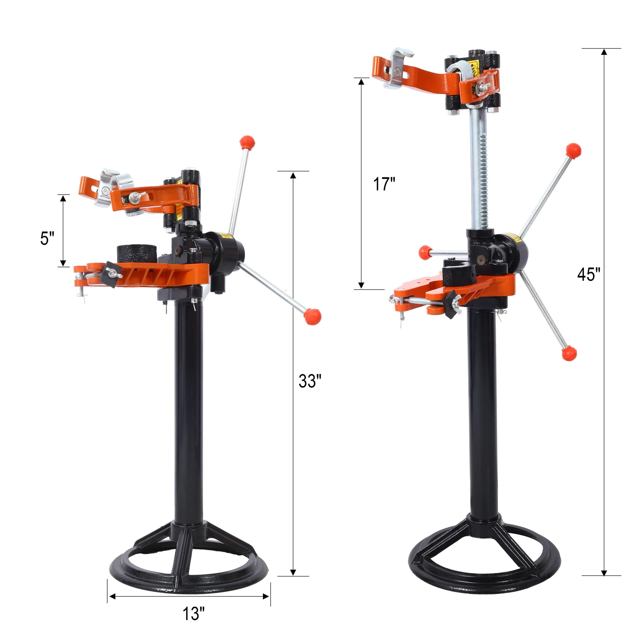 Auto Tools Equipment Vehicle, Hand Operate Strut Coil Spring Press Compressor - Black / Orange - Image 5