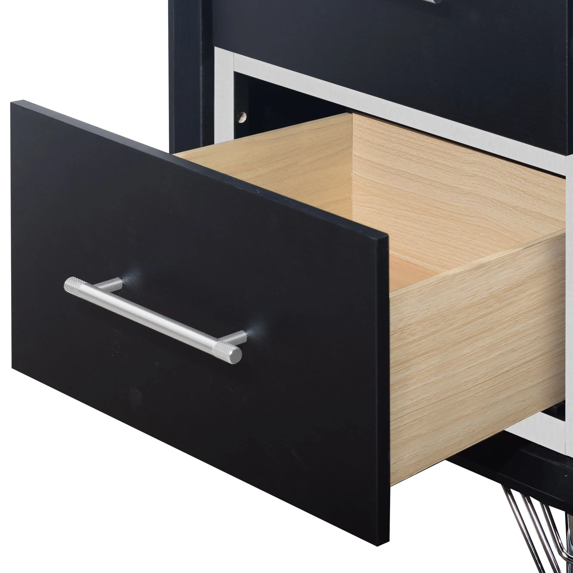 Ava - 2 Drawer Nightstand - Ebony - Image 7
