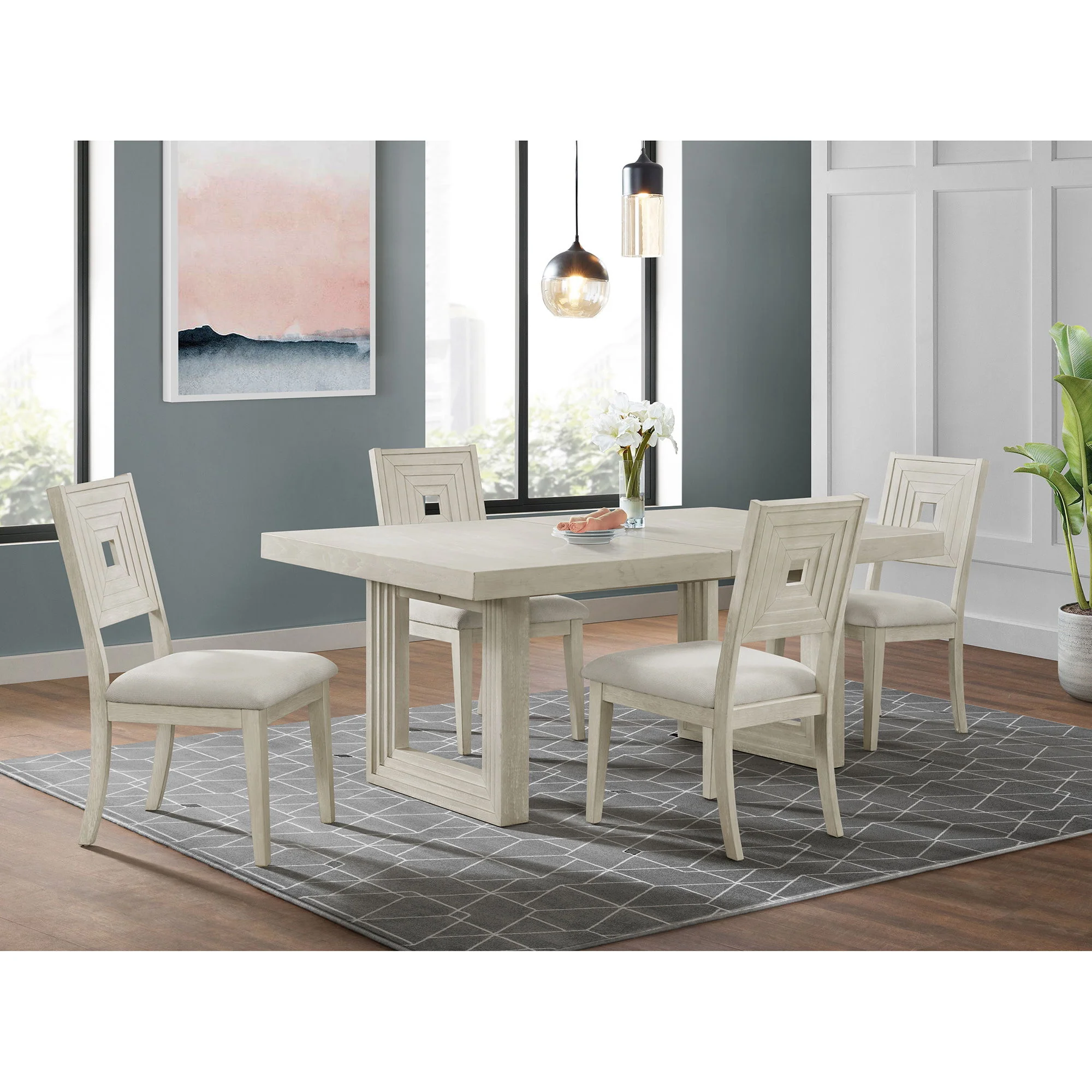 Avalanche - Dining Side Chair (Set of 2) - Antique White - Image 3