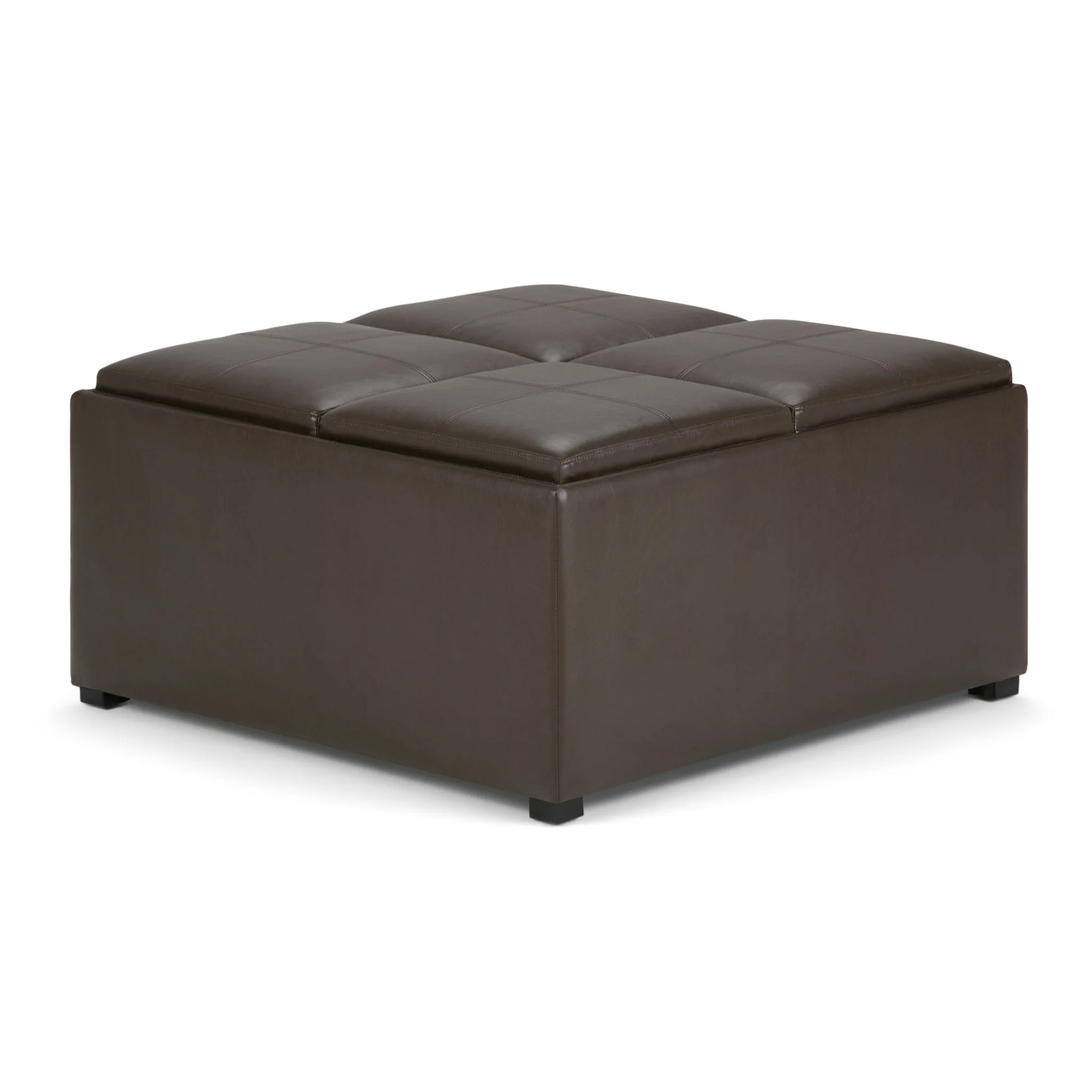 Avalon - Square Coffee Table, Storage Ottoman - Image 2