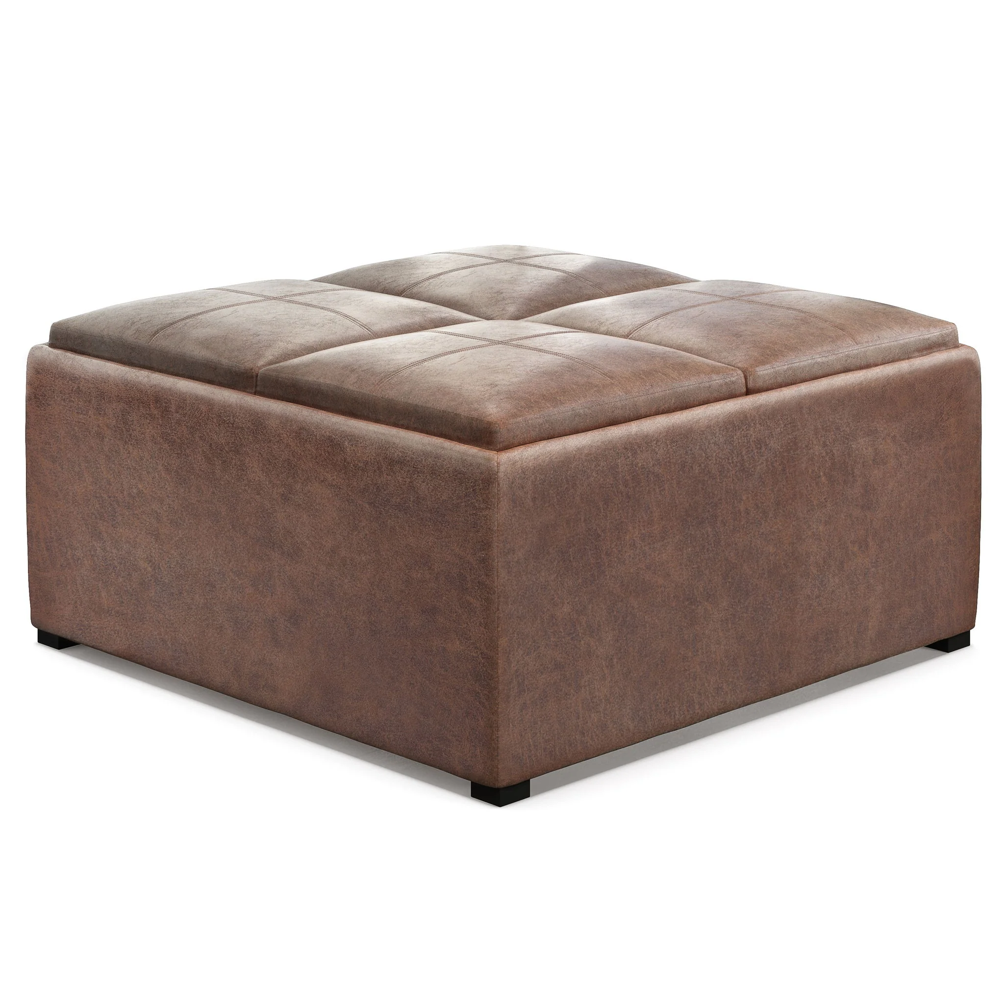 Avalon - Square Coffee Table, Storage Ottoman - Image 9