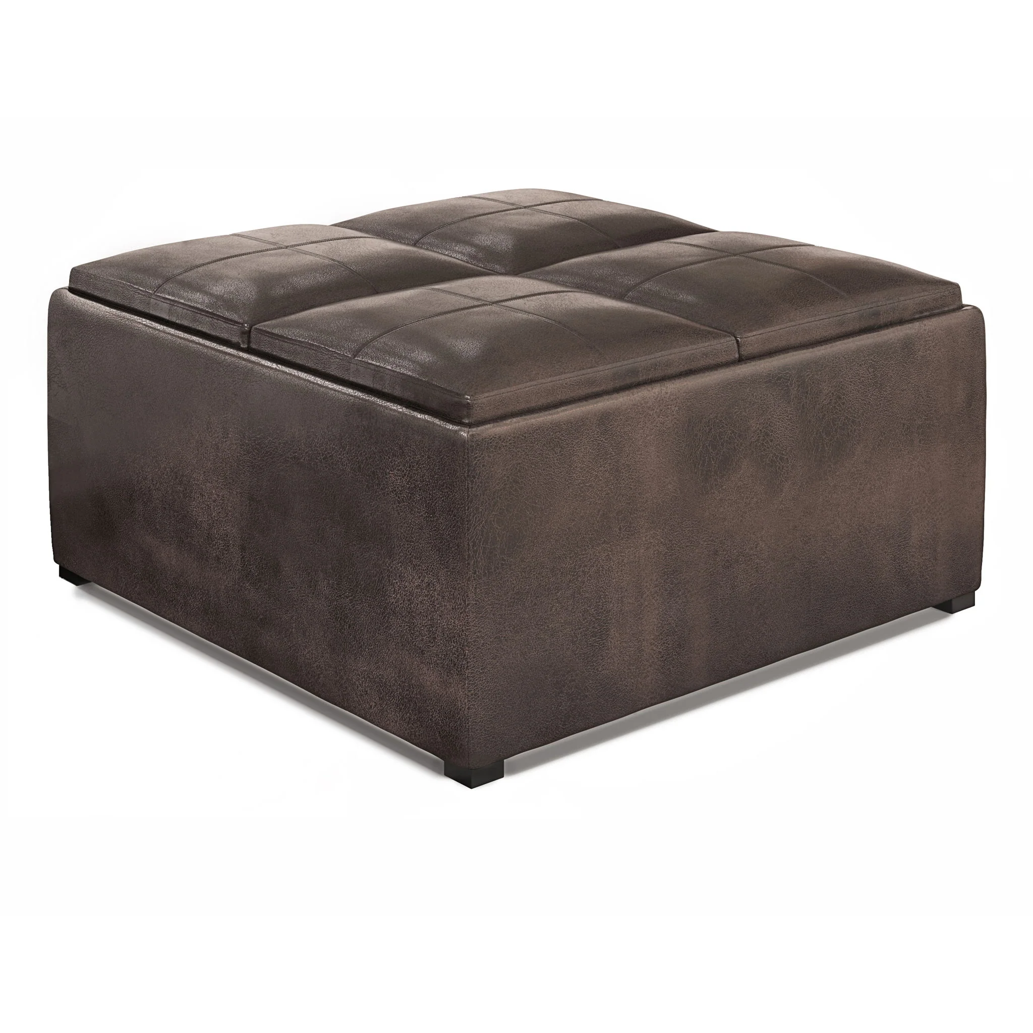 Avalon - Upholstered Square Coffee Table Storage Ottoman - Image 2
