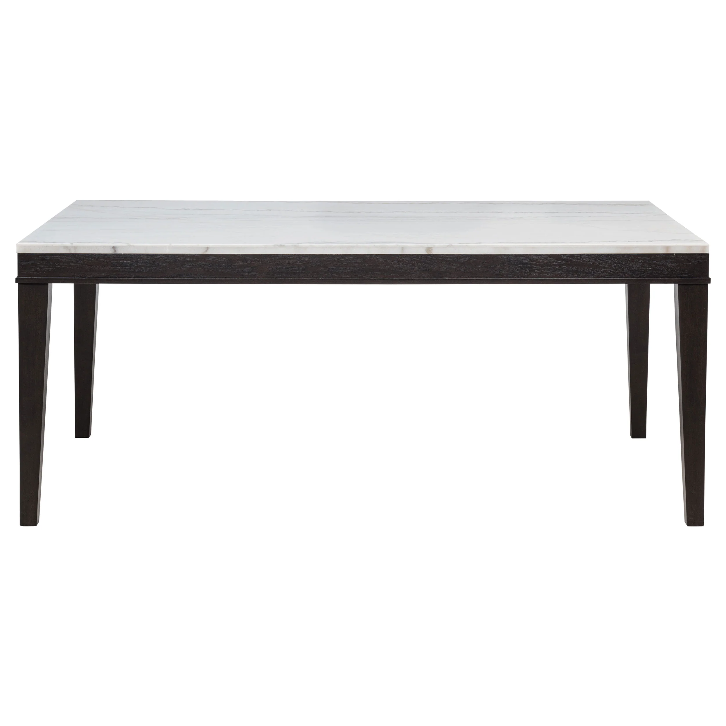 Averill 72-inch White Marble Top Dining Table - Image 4