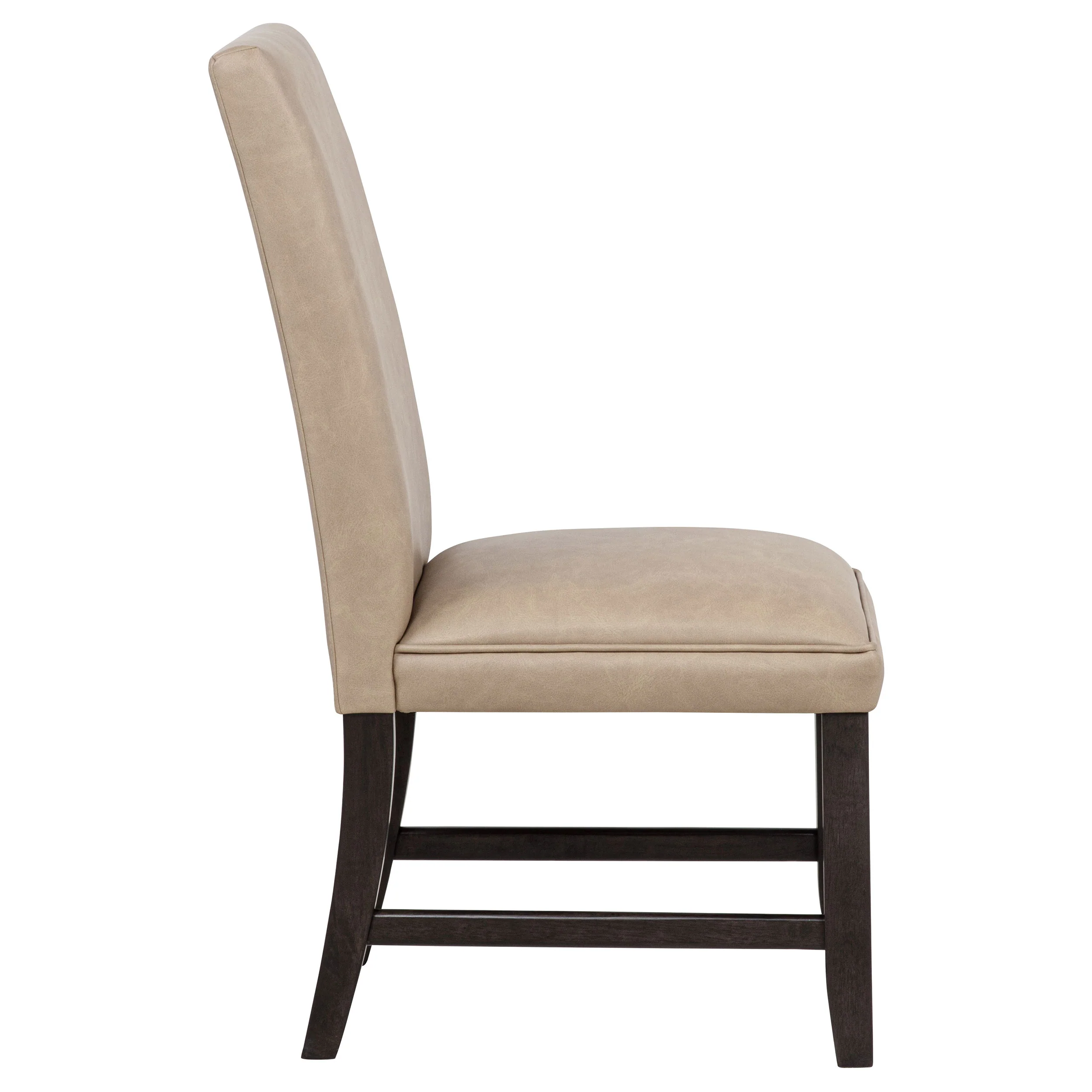 Averill Faux Leather Dining Side Chair, Tan - Set of 2 - Image 6