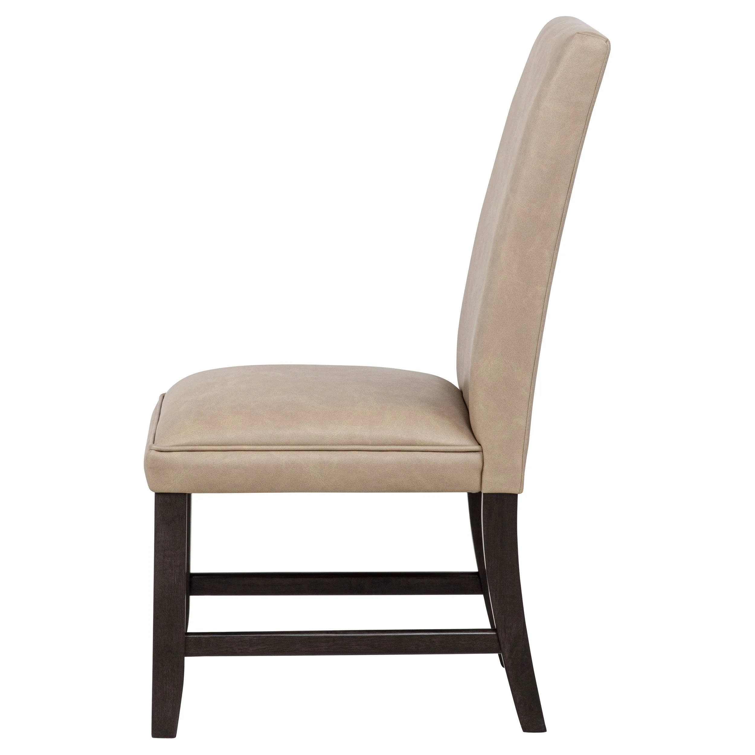 Averill Faux Leather Dining Side Chair, Tan - Set of 2 - Image 7