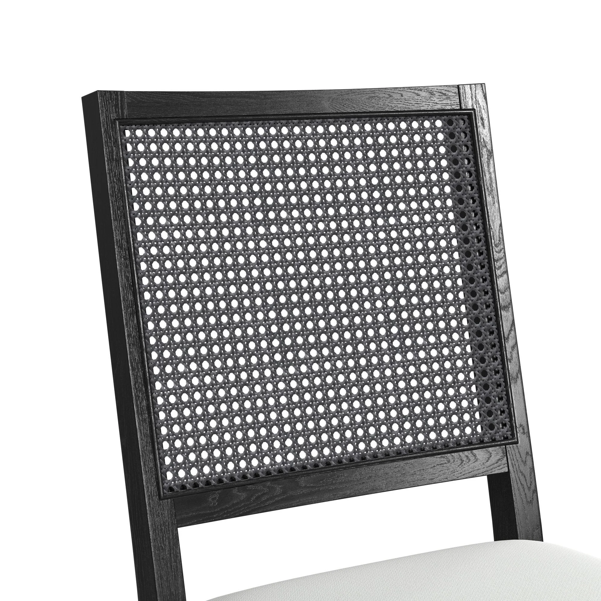 Bahama Breeze - Fabric Dining Chair (Set of 2) - White / Black - Image 7