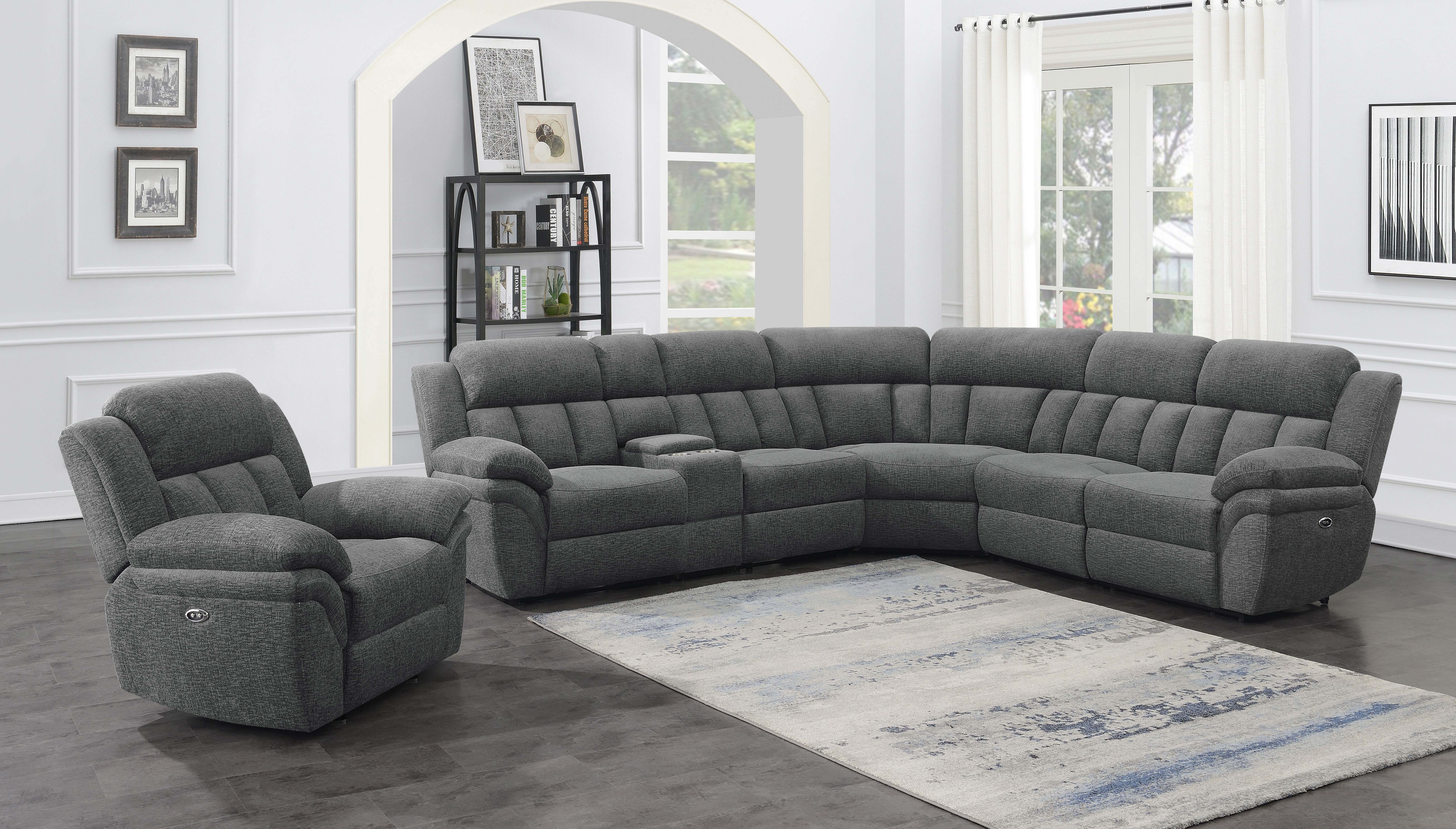 Bahrain 6-Piece Power Reclining Sectional Charcoal - Image 14