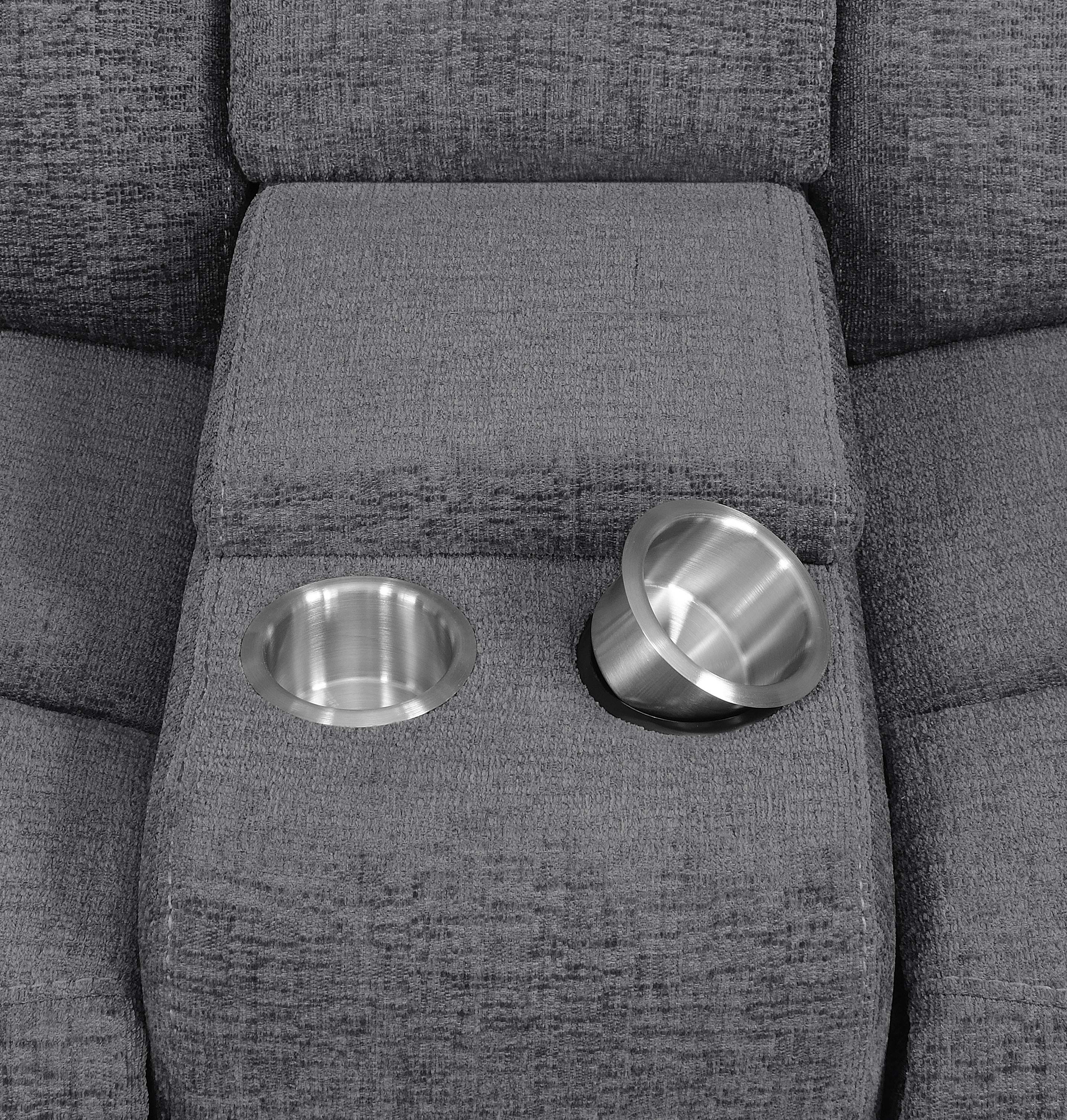 Bahrain 6-Piece Power Reclining Sectional Charcoal - Image 8