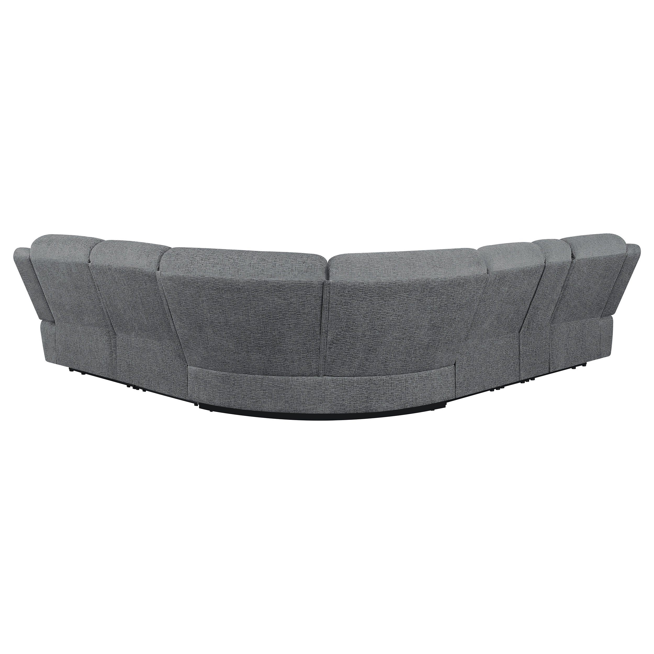 Bahrain 6-Piece Modular Reclining Sectional Charcoal - Image 5
