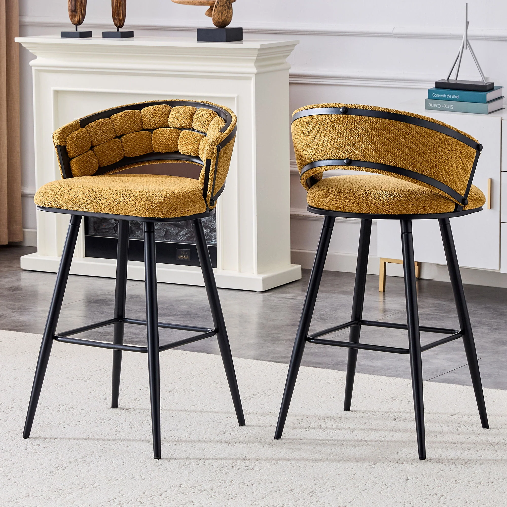 Bar Stools, Kitchen Island Counter Height Stools (Set of 2) - Image 16