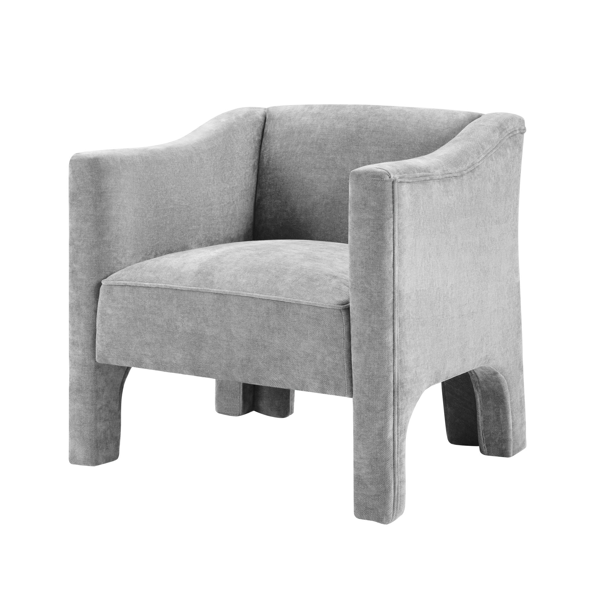 Barrel Accent Chair With Enclosed Arms - Image 4