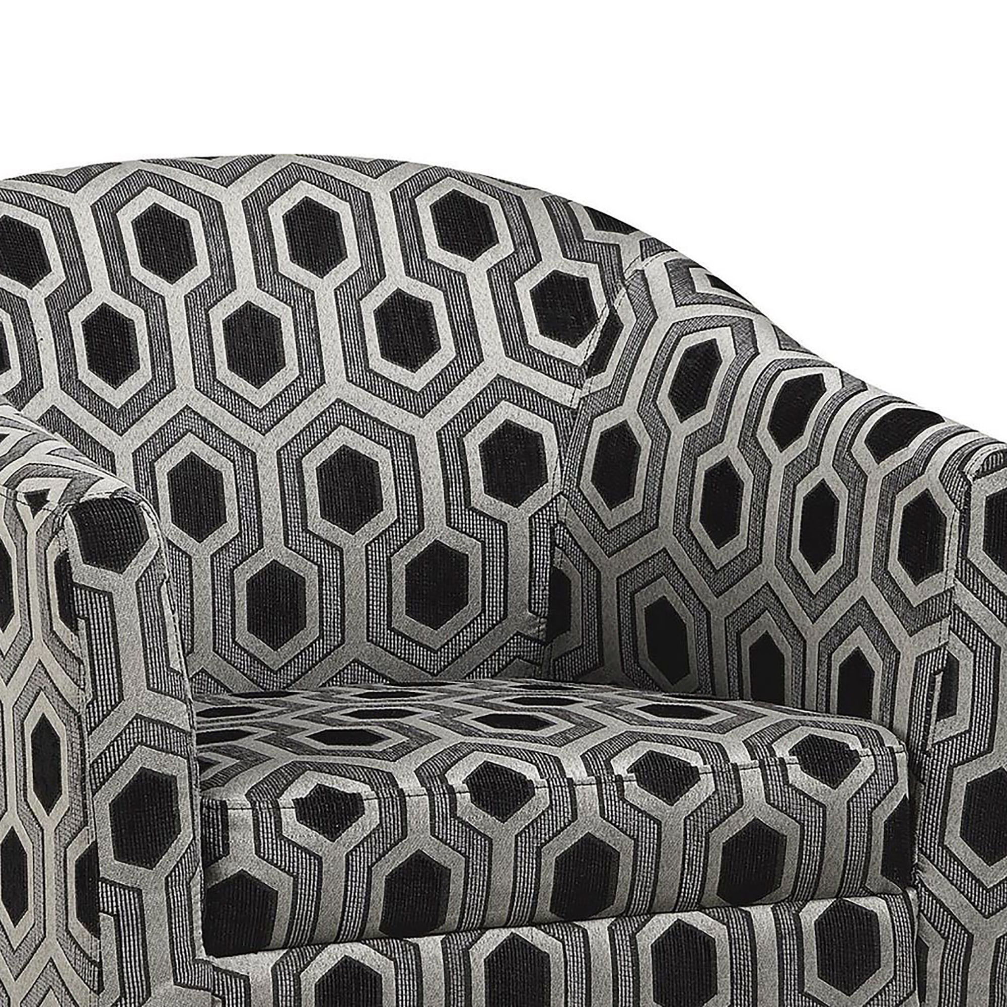 Barrel Back Accent Chair - Gray - Image 5