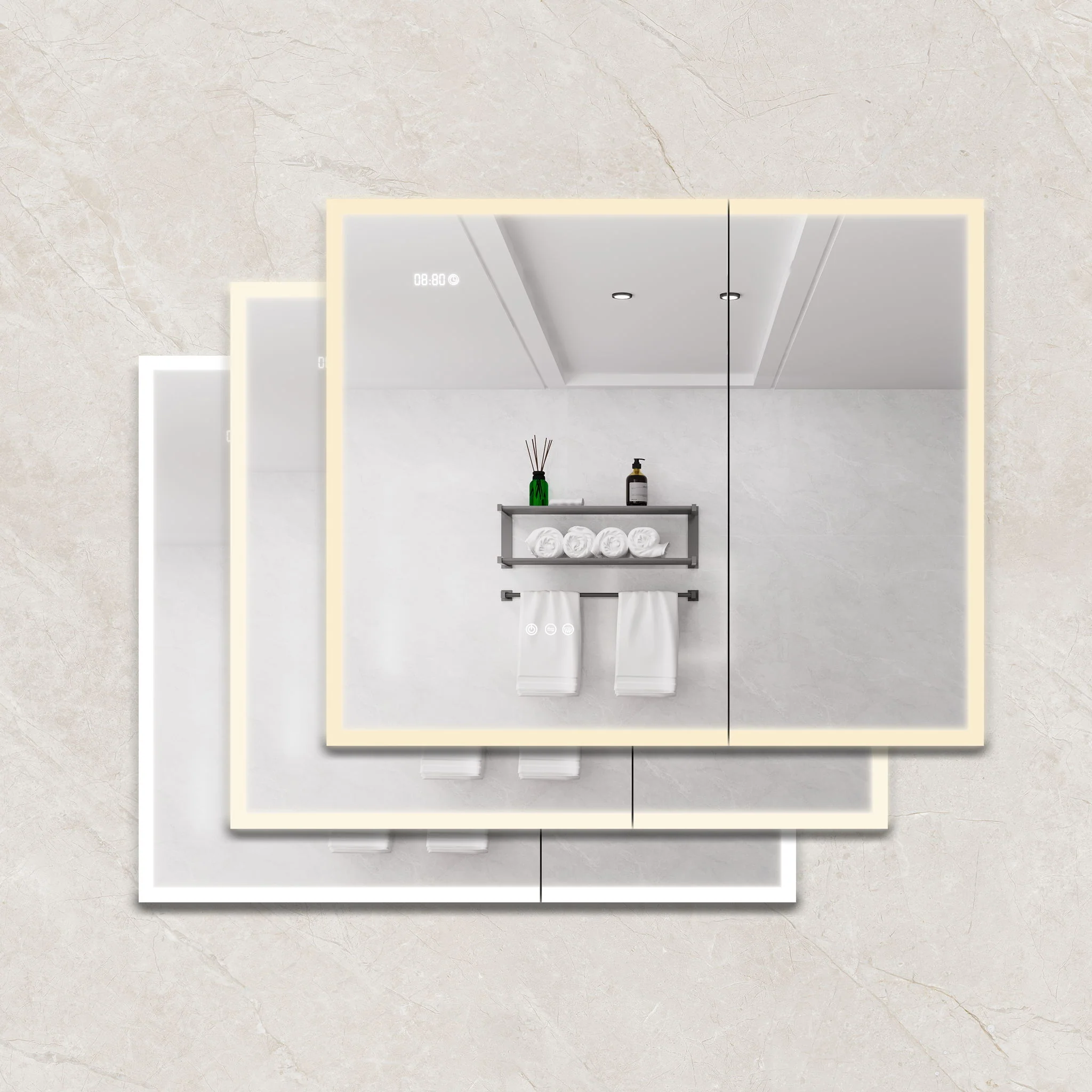 Bathroom Medicine Cabinet With Lights, LED Medicine Cabinet With Mirror, Lighted Medicine Cabinet With Defogger - Image 12